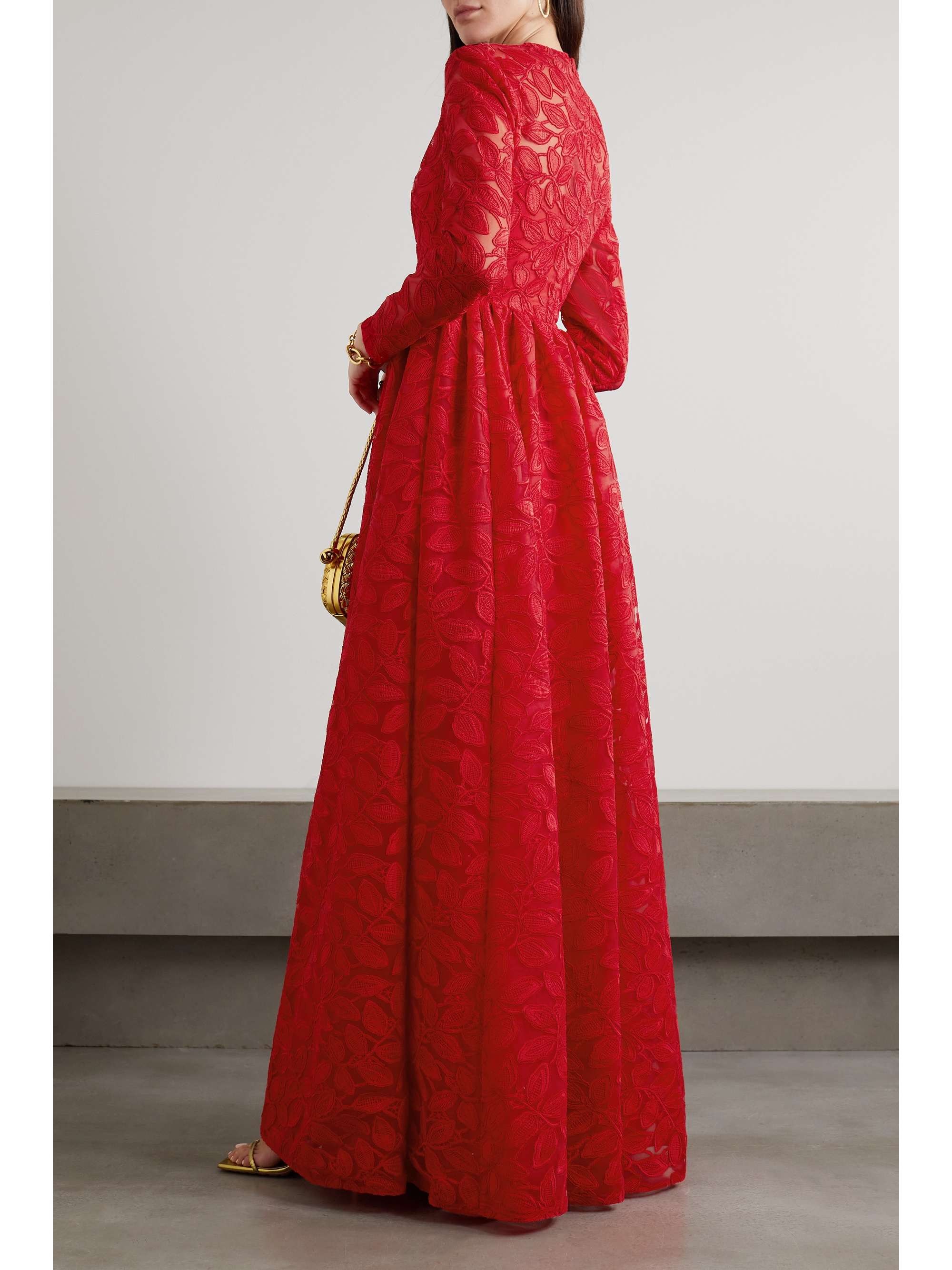 EMILIA WICKSTEAD Annette tulle and corded lace gown