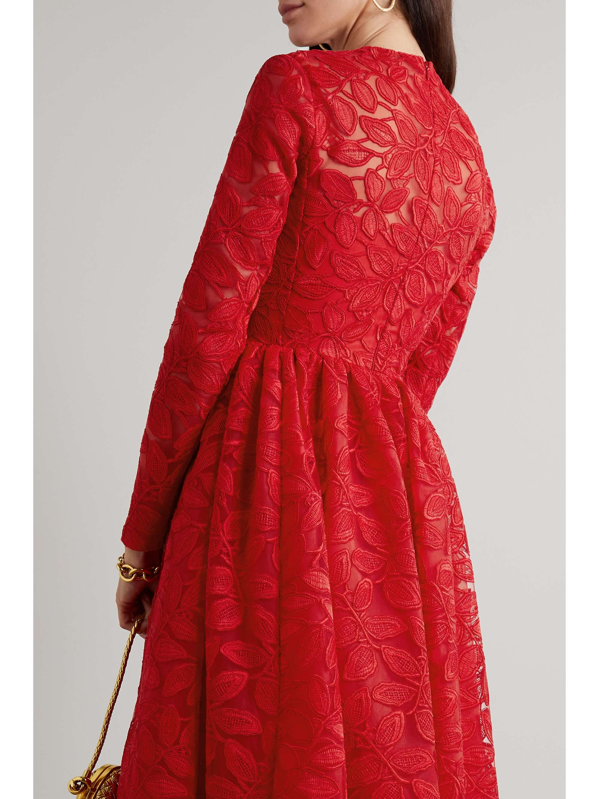 EMILIA WICKSTEAD Annette tulle and corded lace gown