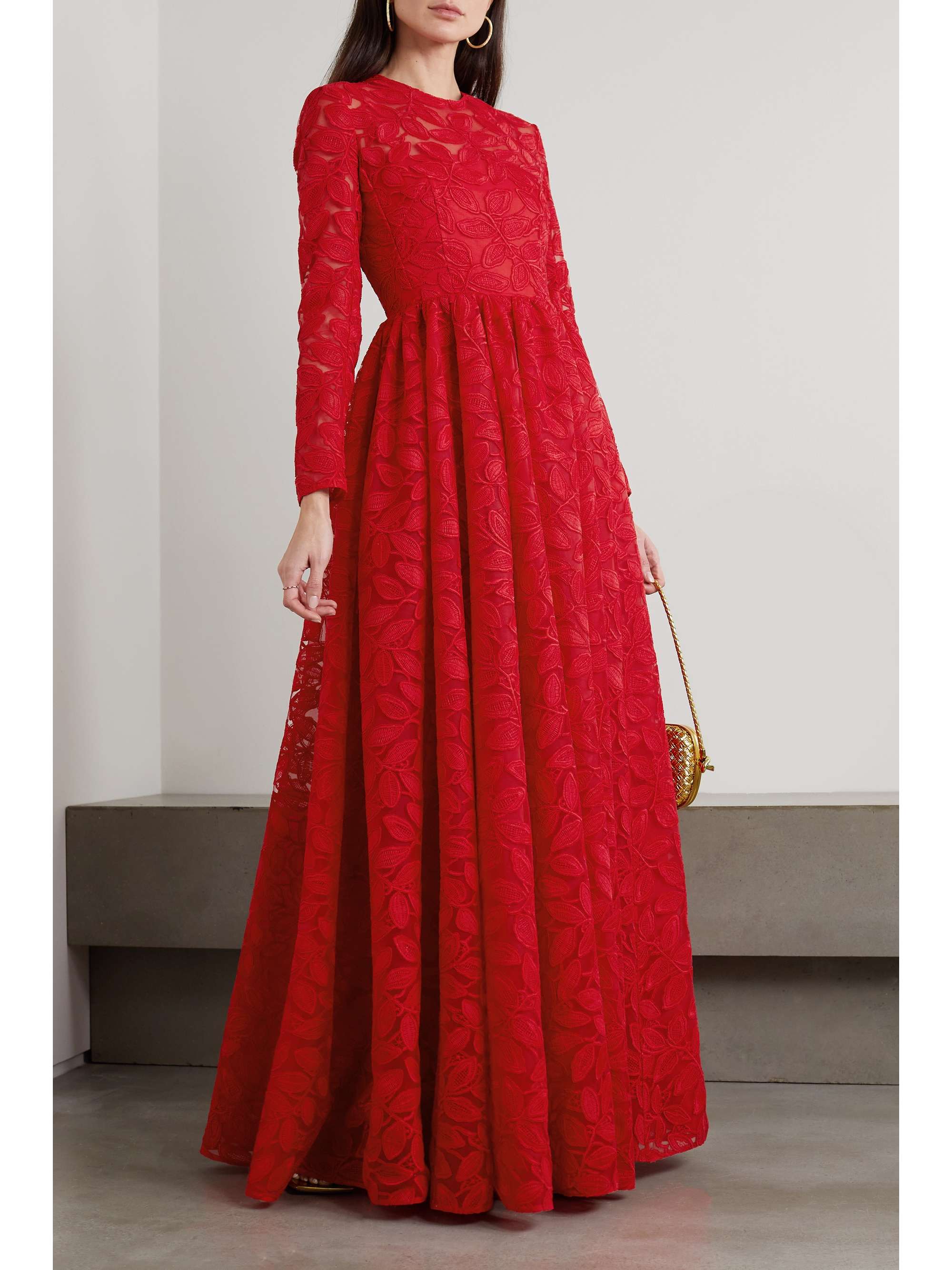 EMILIA WICKSTEAD Annette tulle and corded lace gown