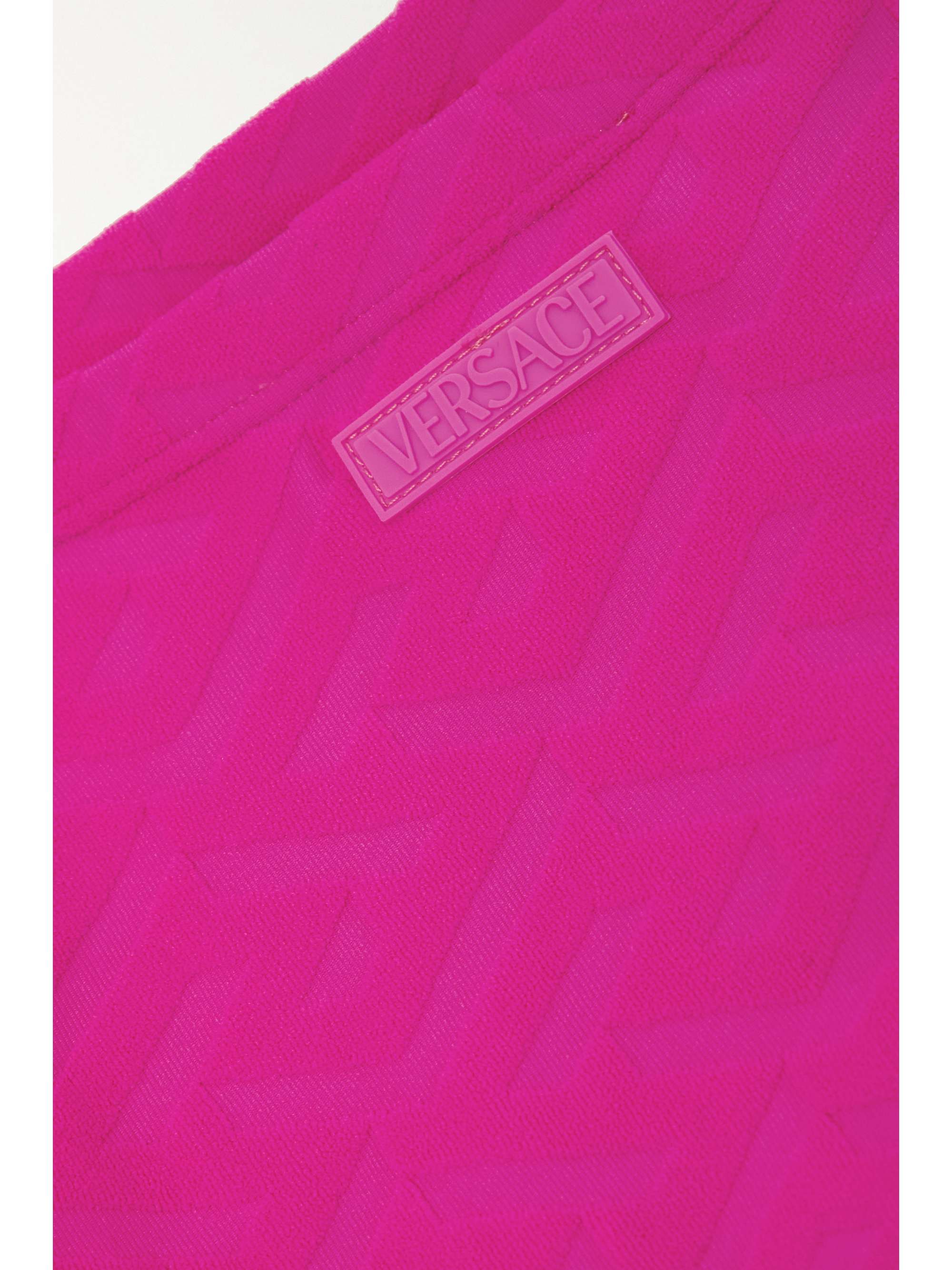 VERSACE La Greca embossed stretch-terry bikini briefs