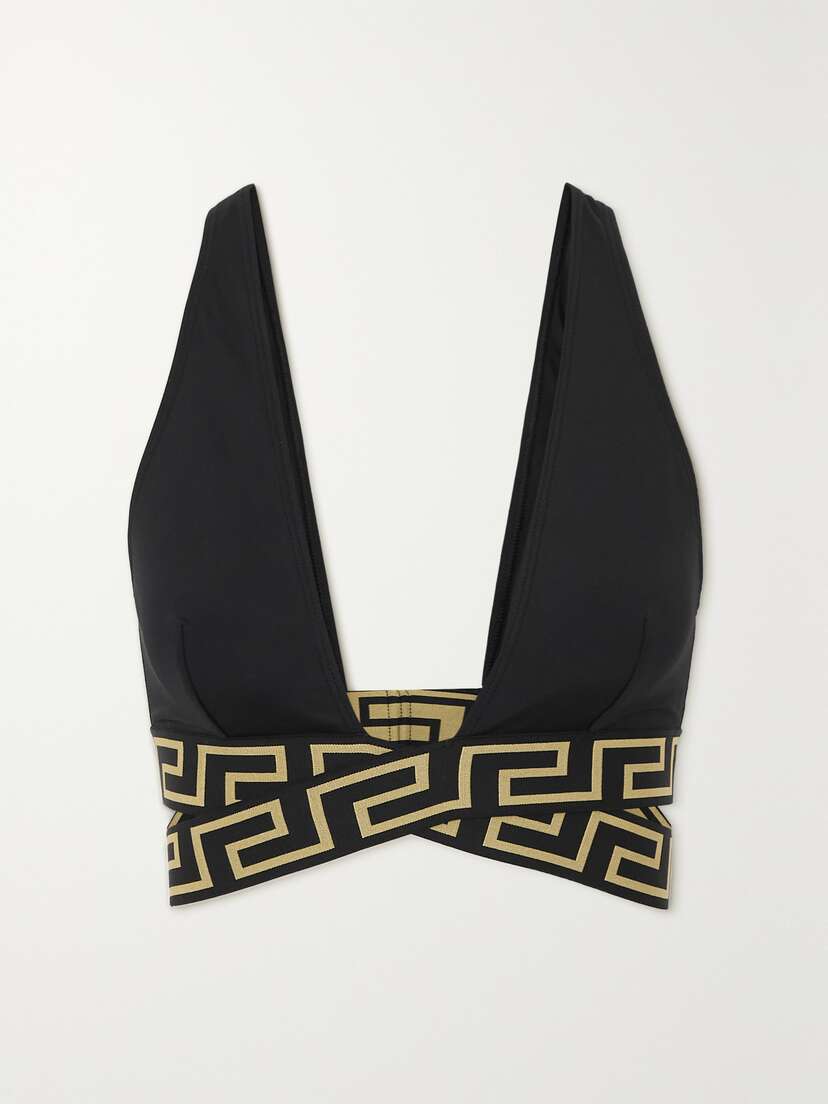 Versace Twist-front Bikini Top