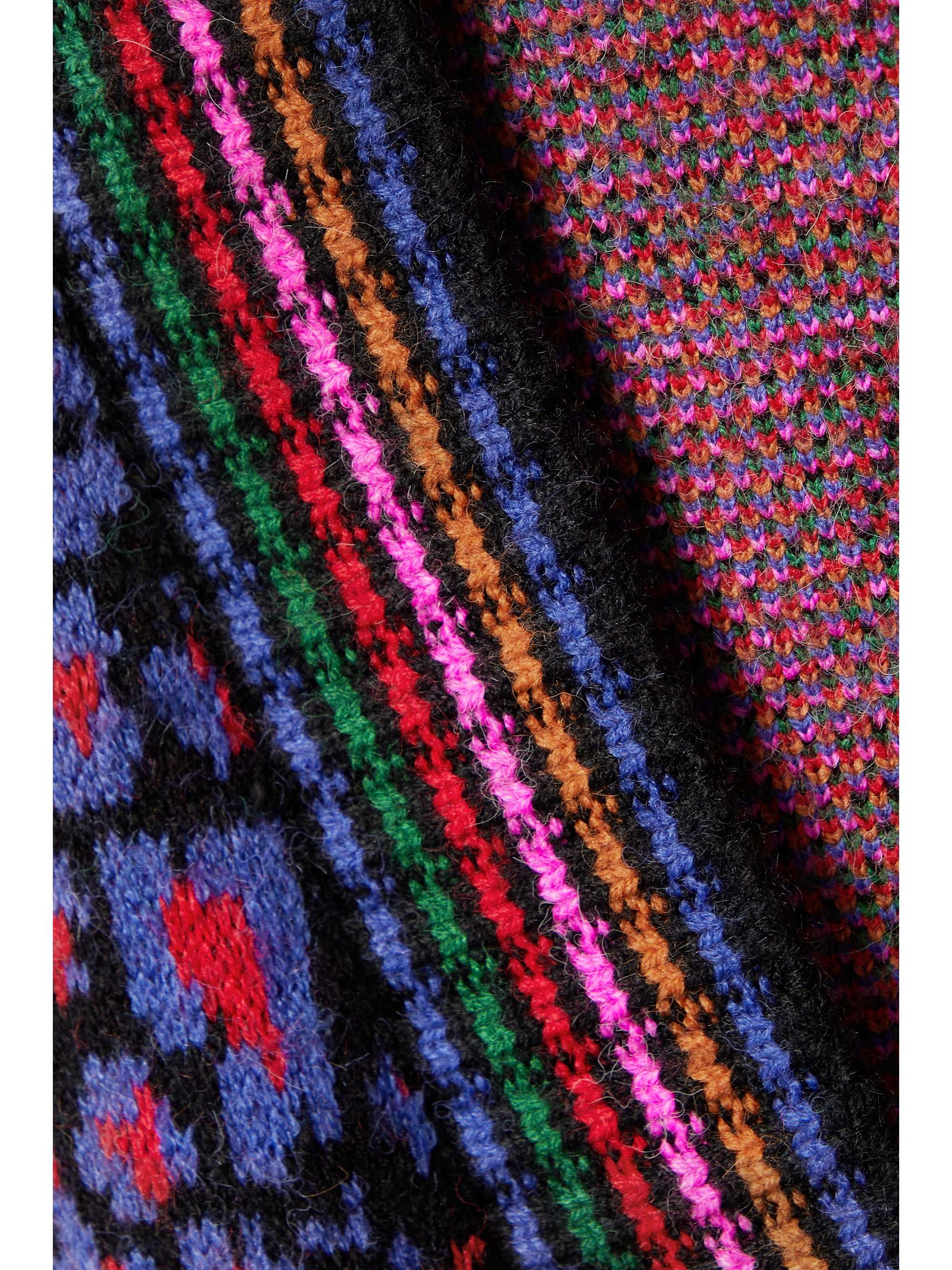 FARM RIO Belted jacquardknit cardigan NETAPORTER