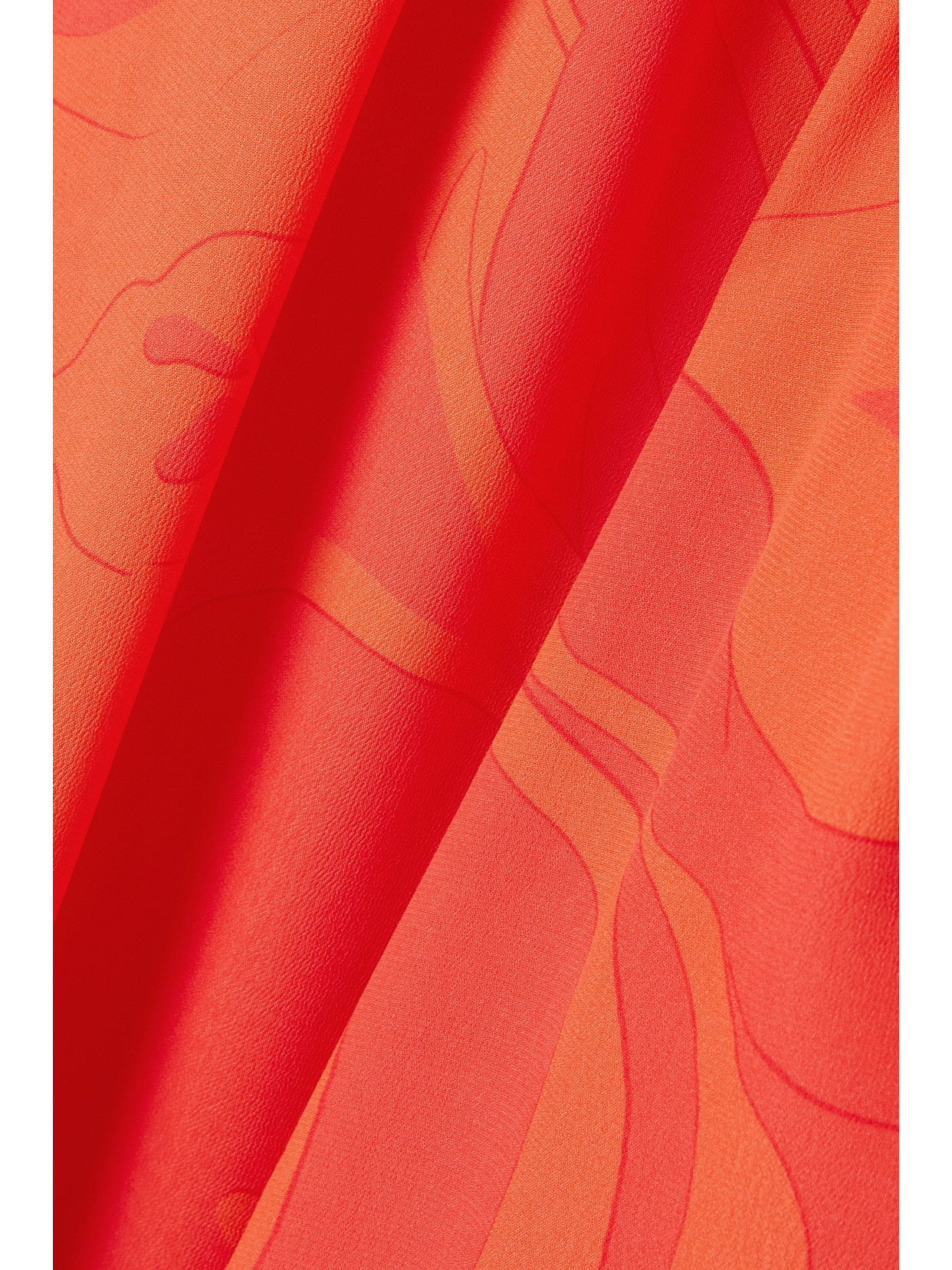 Etro Cropped Printed Crepe Wide-leg Pants In Orange