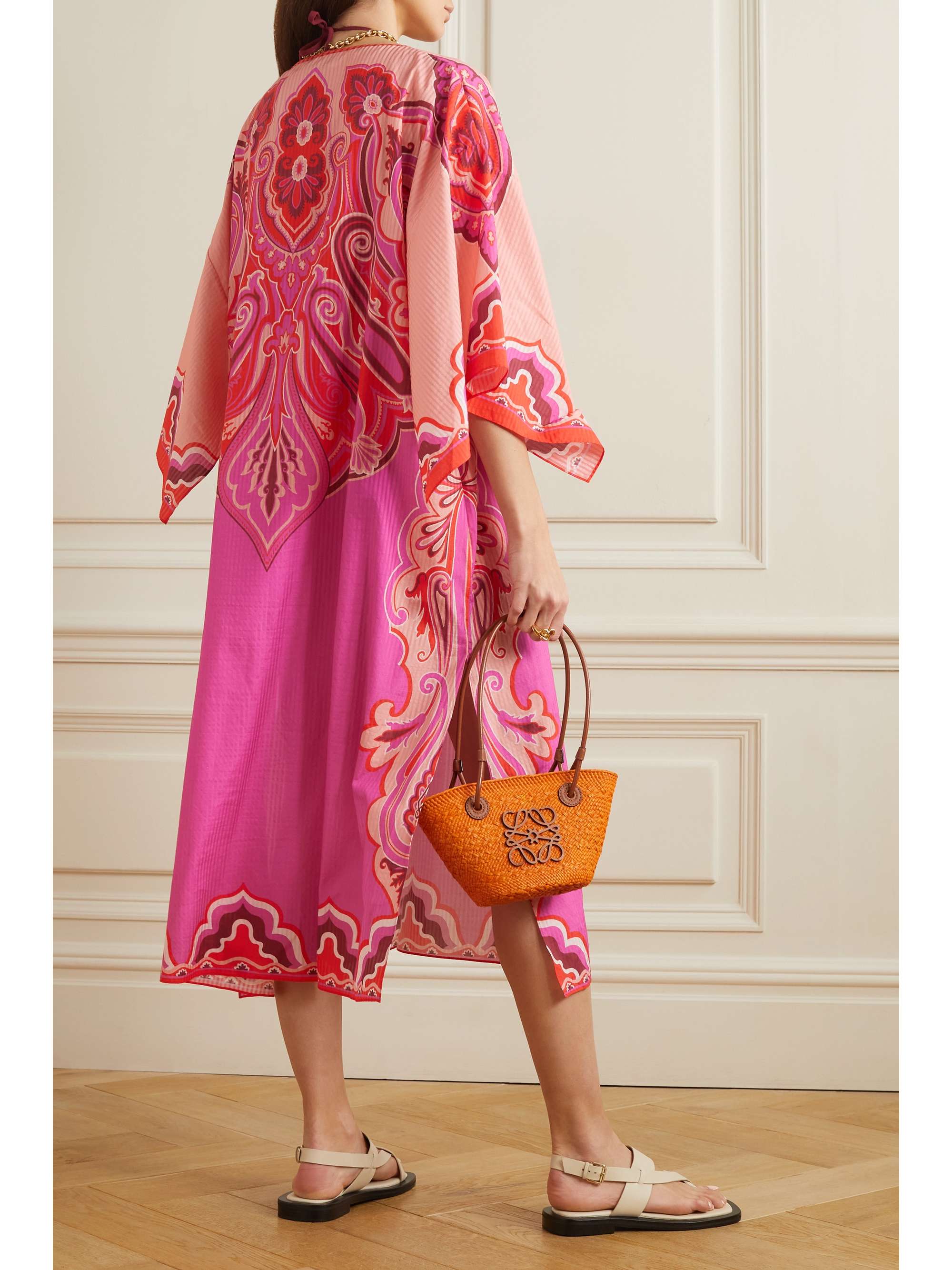 ETRO Paisley-print cotton and silk-blend kaftan