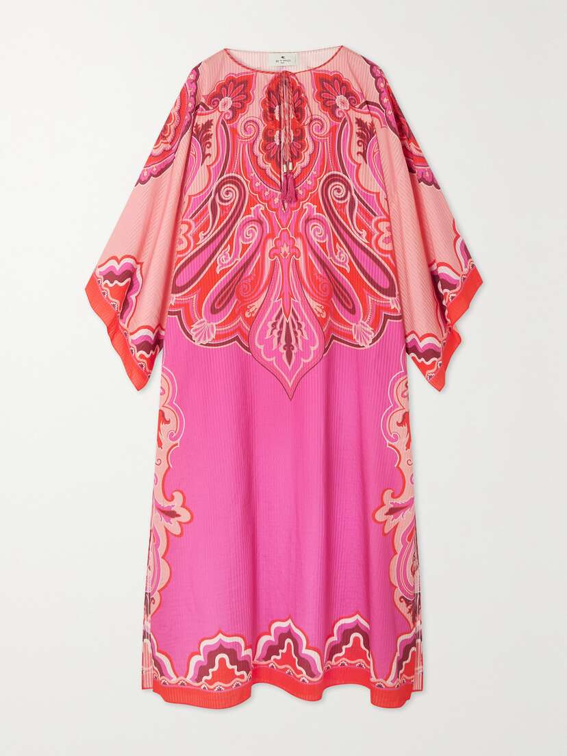 Etro Paisley-print Cotton And Silk-blend Kaftan