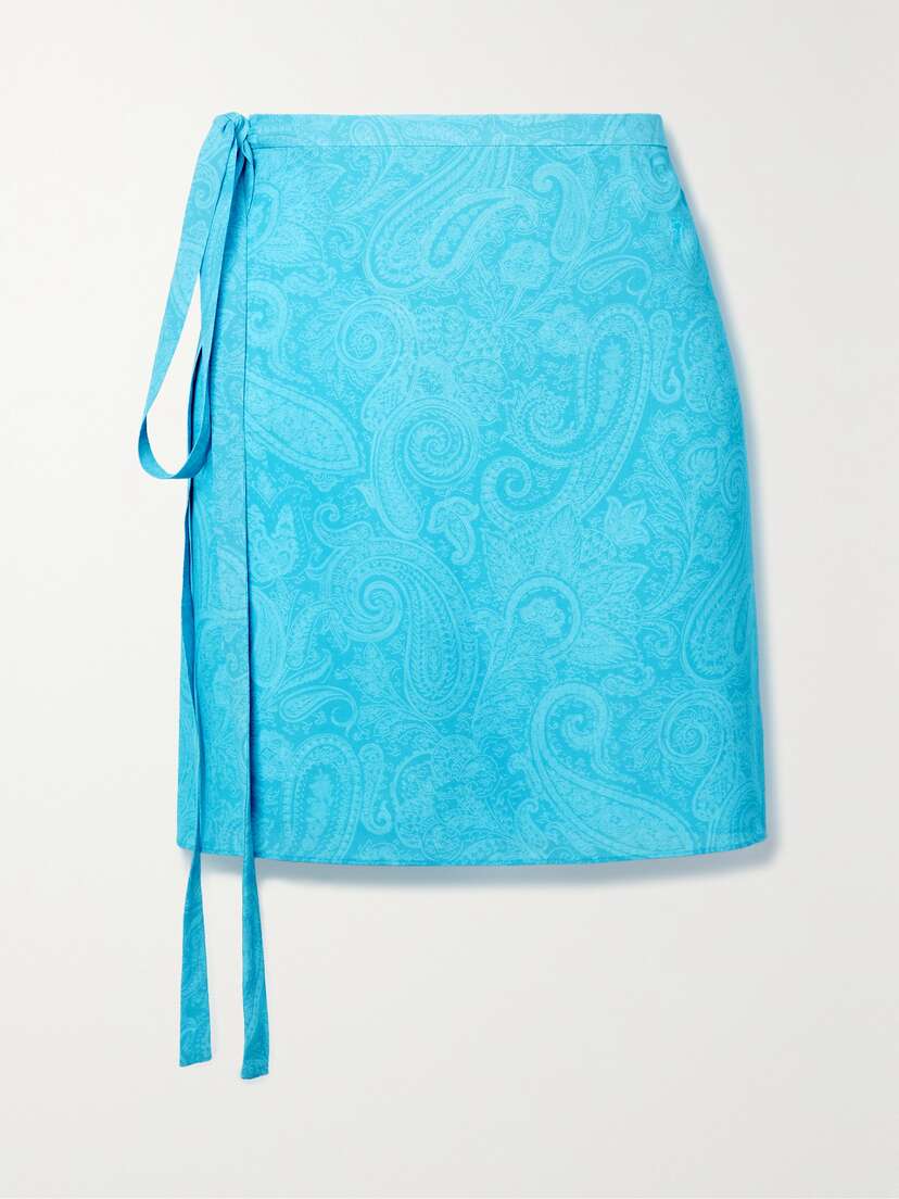 Etro Jacquard Mini Wrap Skirt