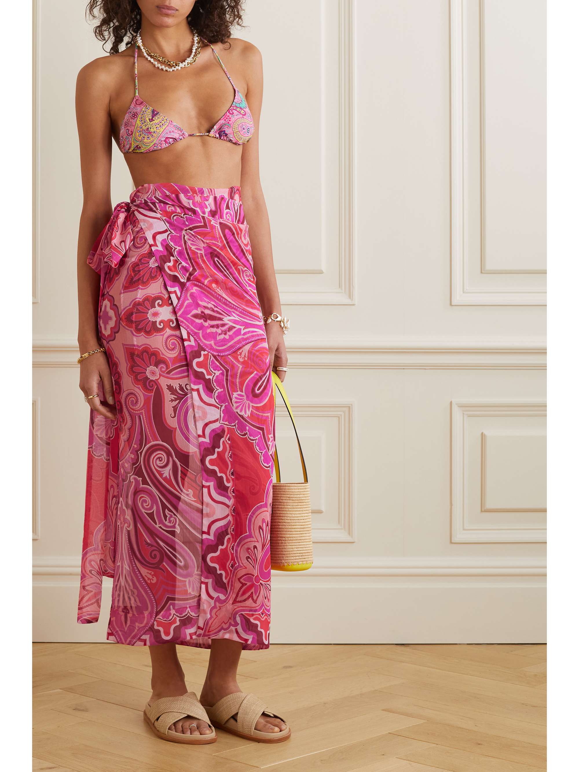 ETRO Printed voile pareo