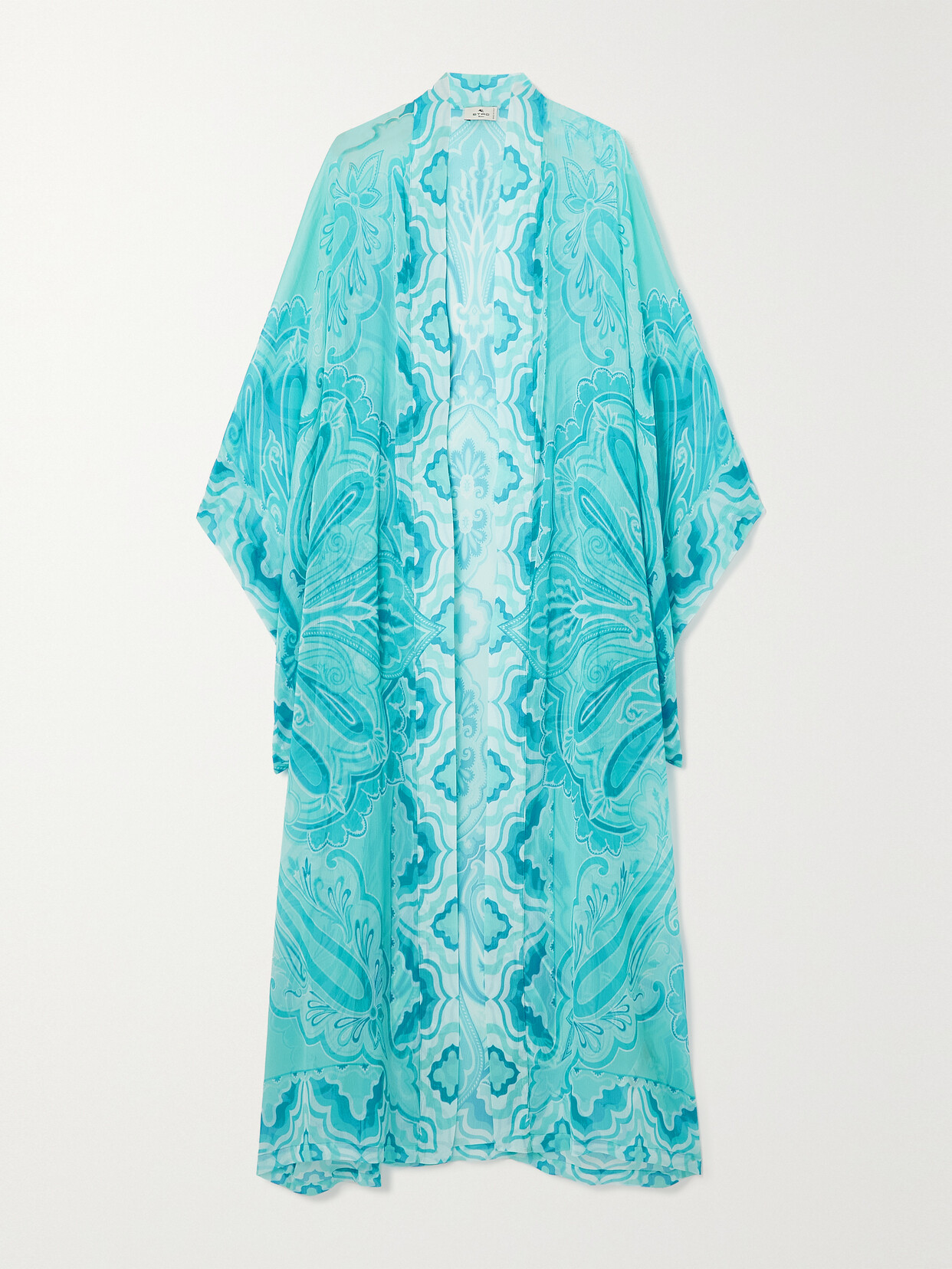 Etro - Printed Crepon Kaftan - Blue