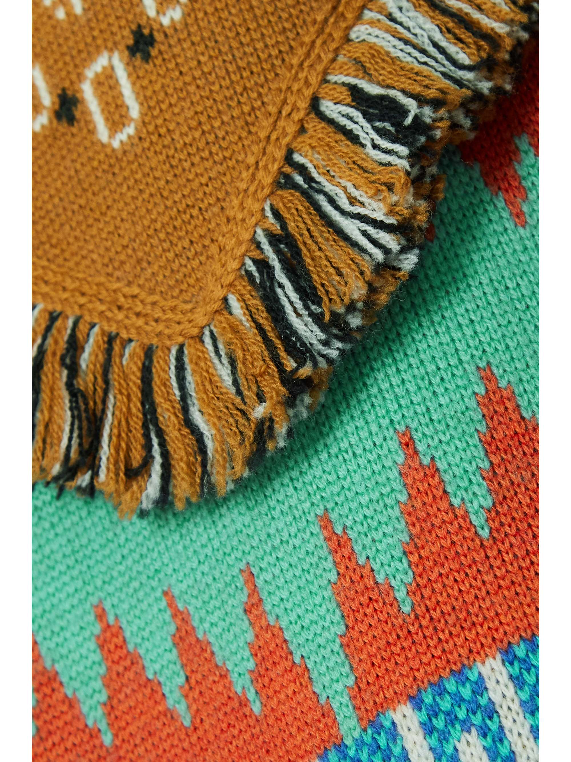 ALANUI Icon fringed jacquard-knit wool sweater