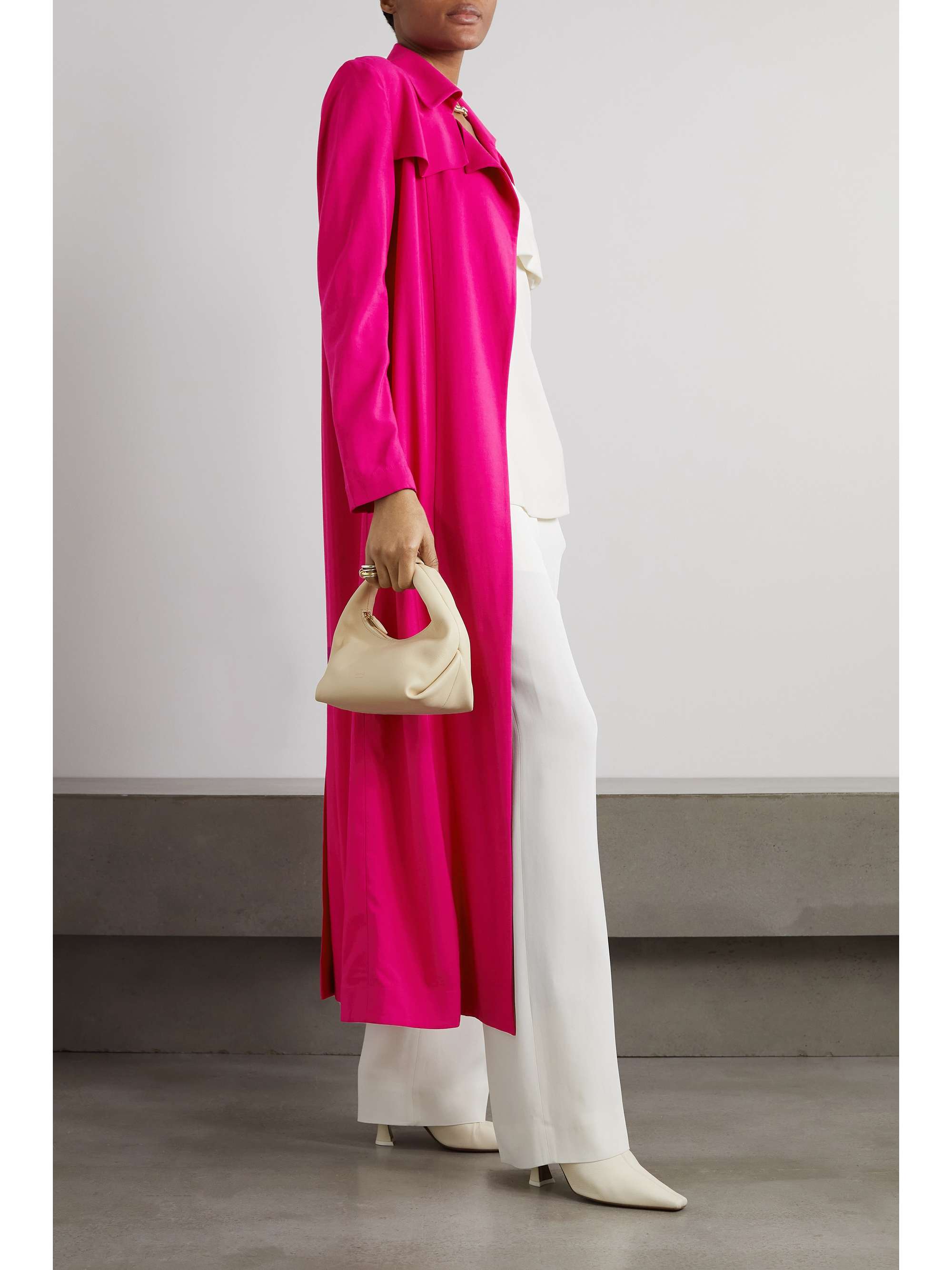 BOUGUESSA Laura woven trench coat