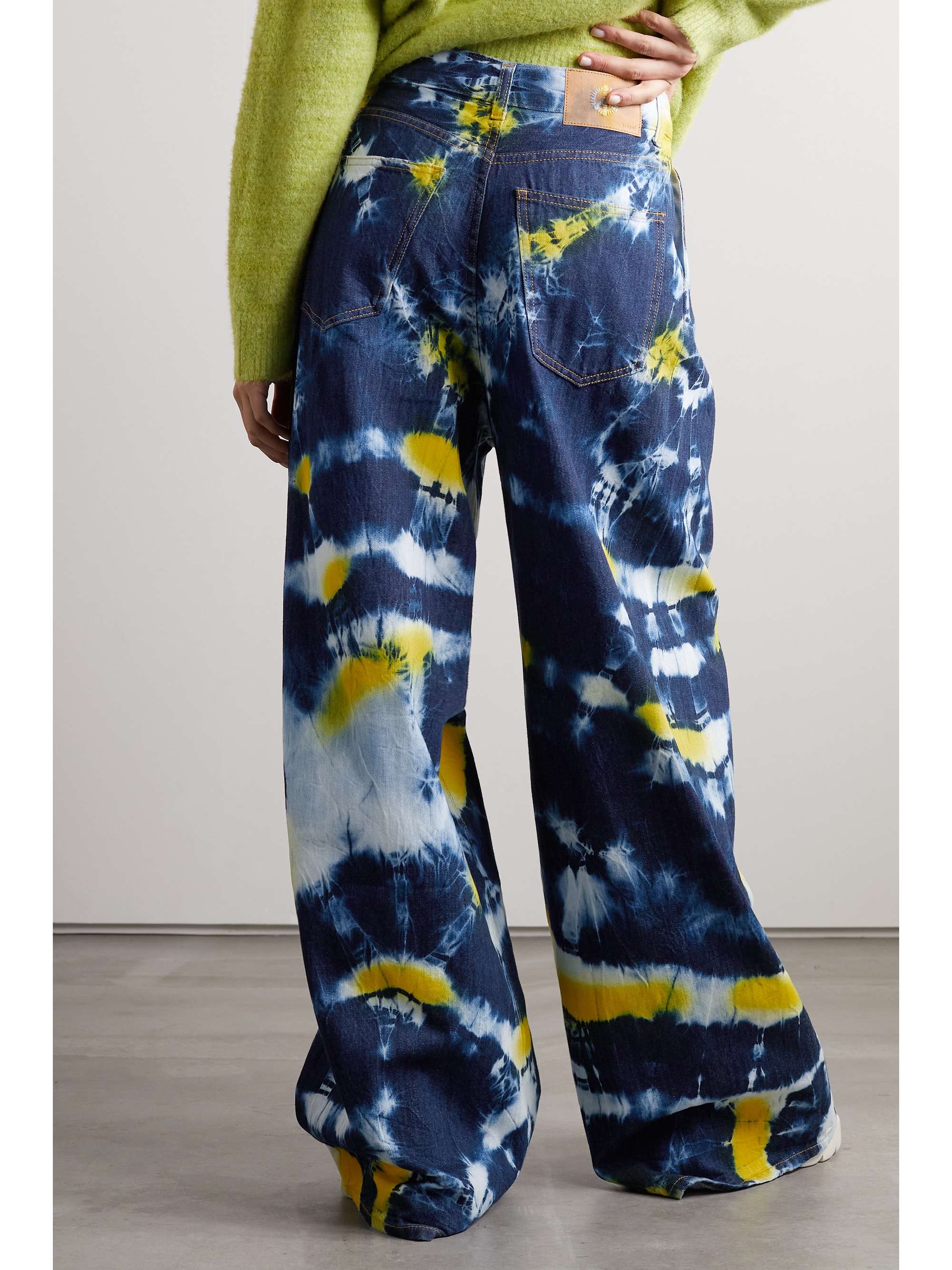 ALANUI Moonrise tie-dyed high-rise wide-leg jeans