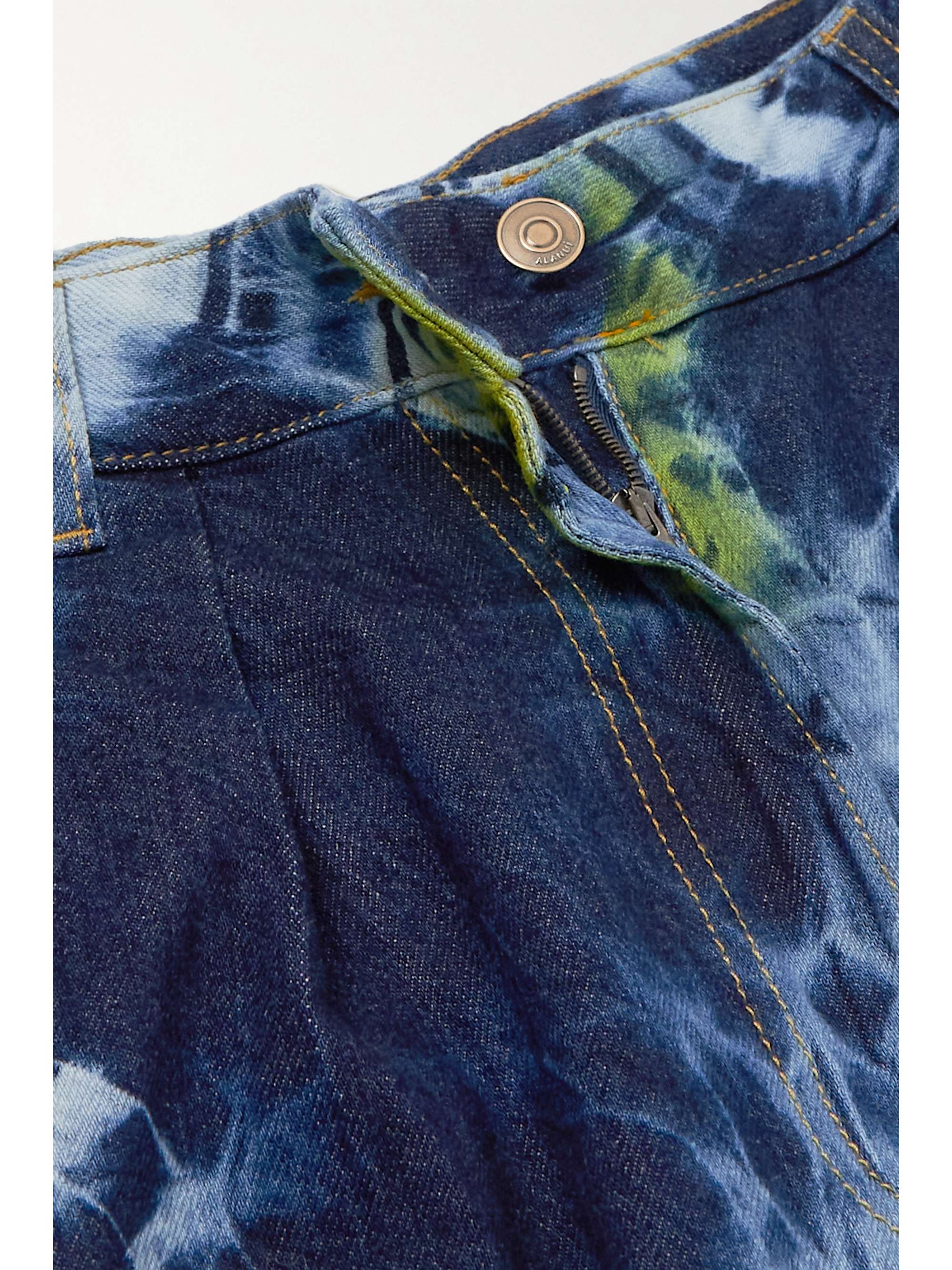 ALANUI Moonrise tie-dyed high-rise wide-leg jeans