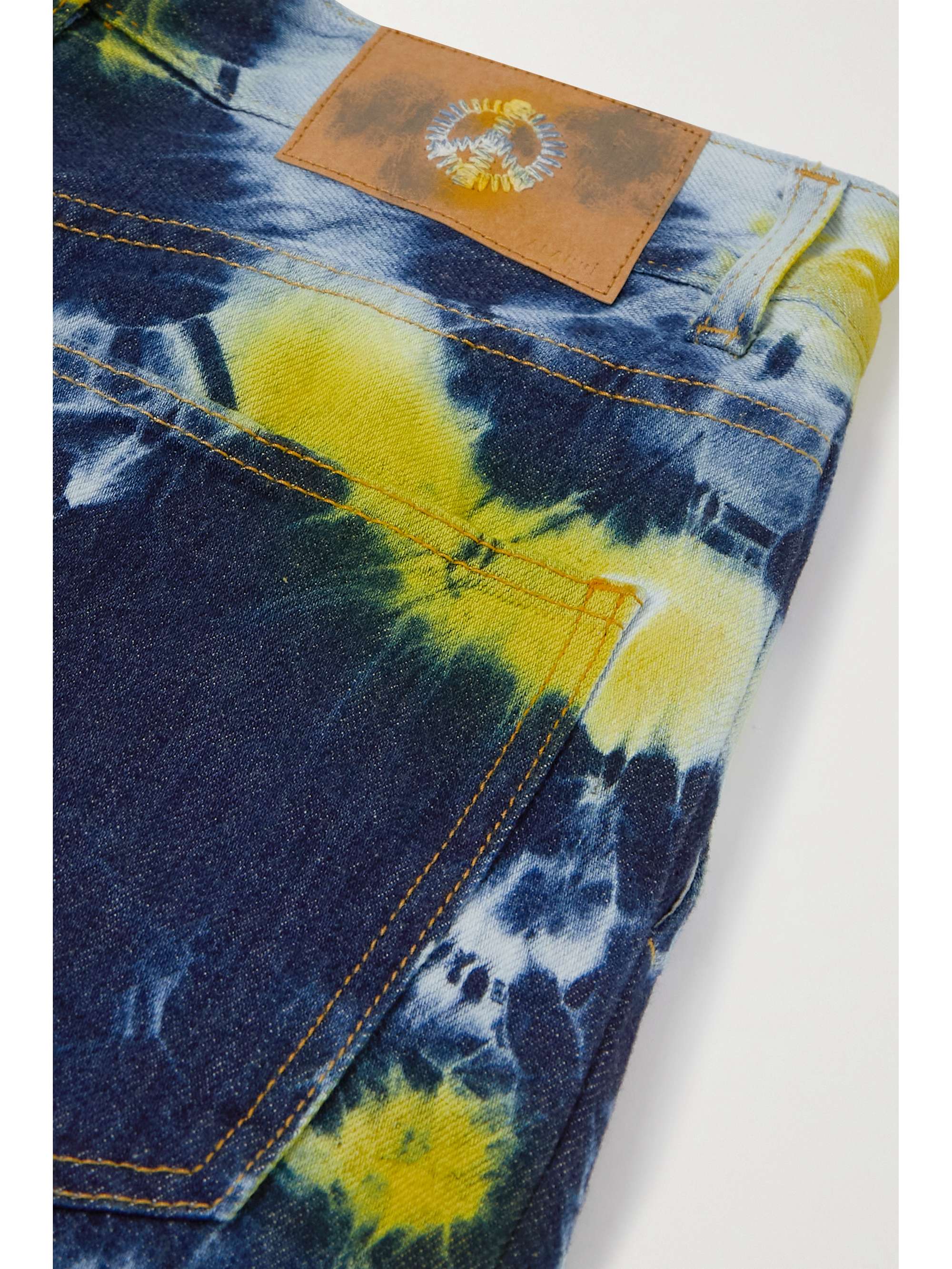 ALANUI Moonrise tie-dyed high-rise wide-leg jeans
