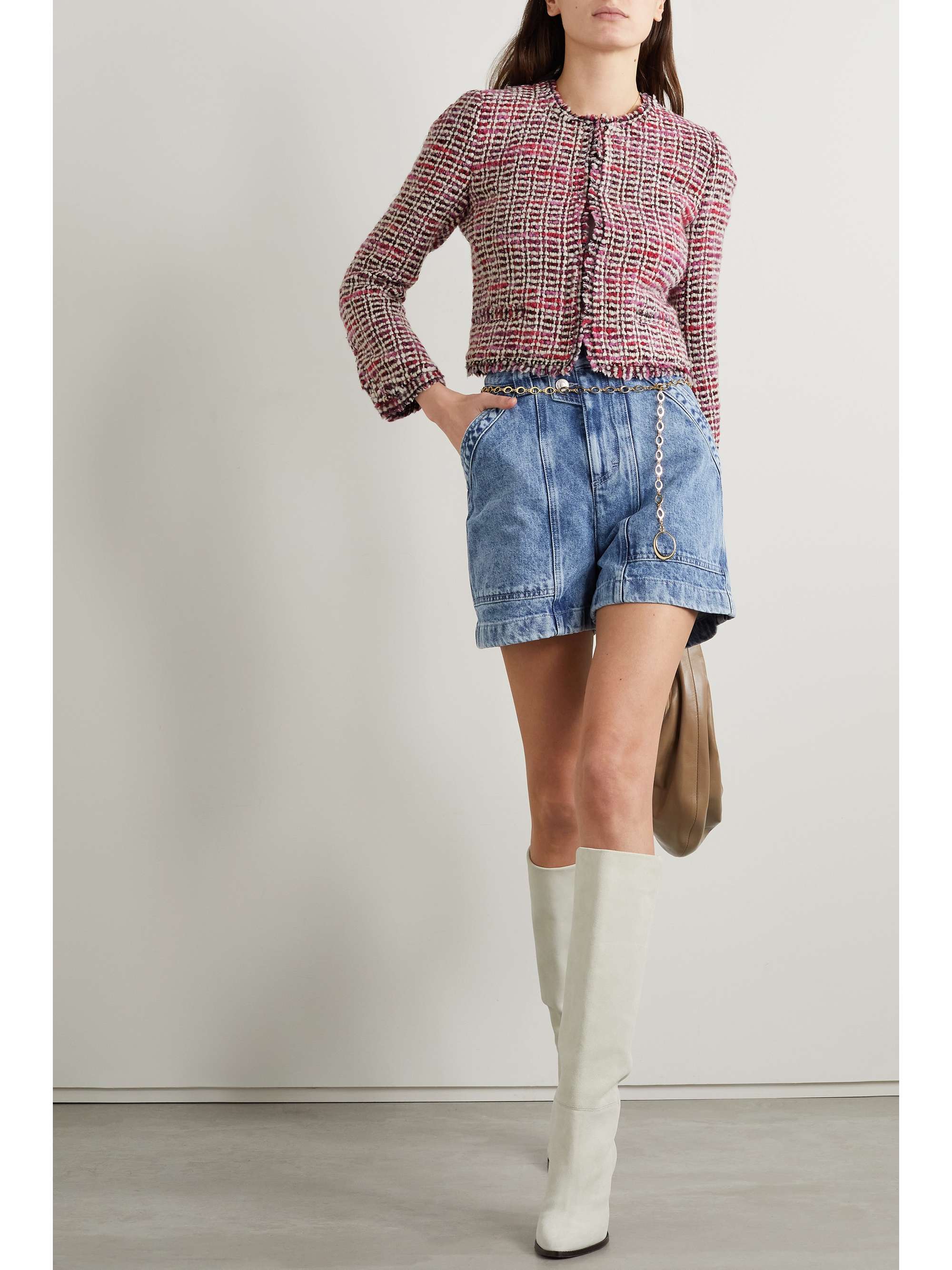 ISABEL MARANT Veste en tweed de laine mélangée Pully