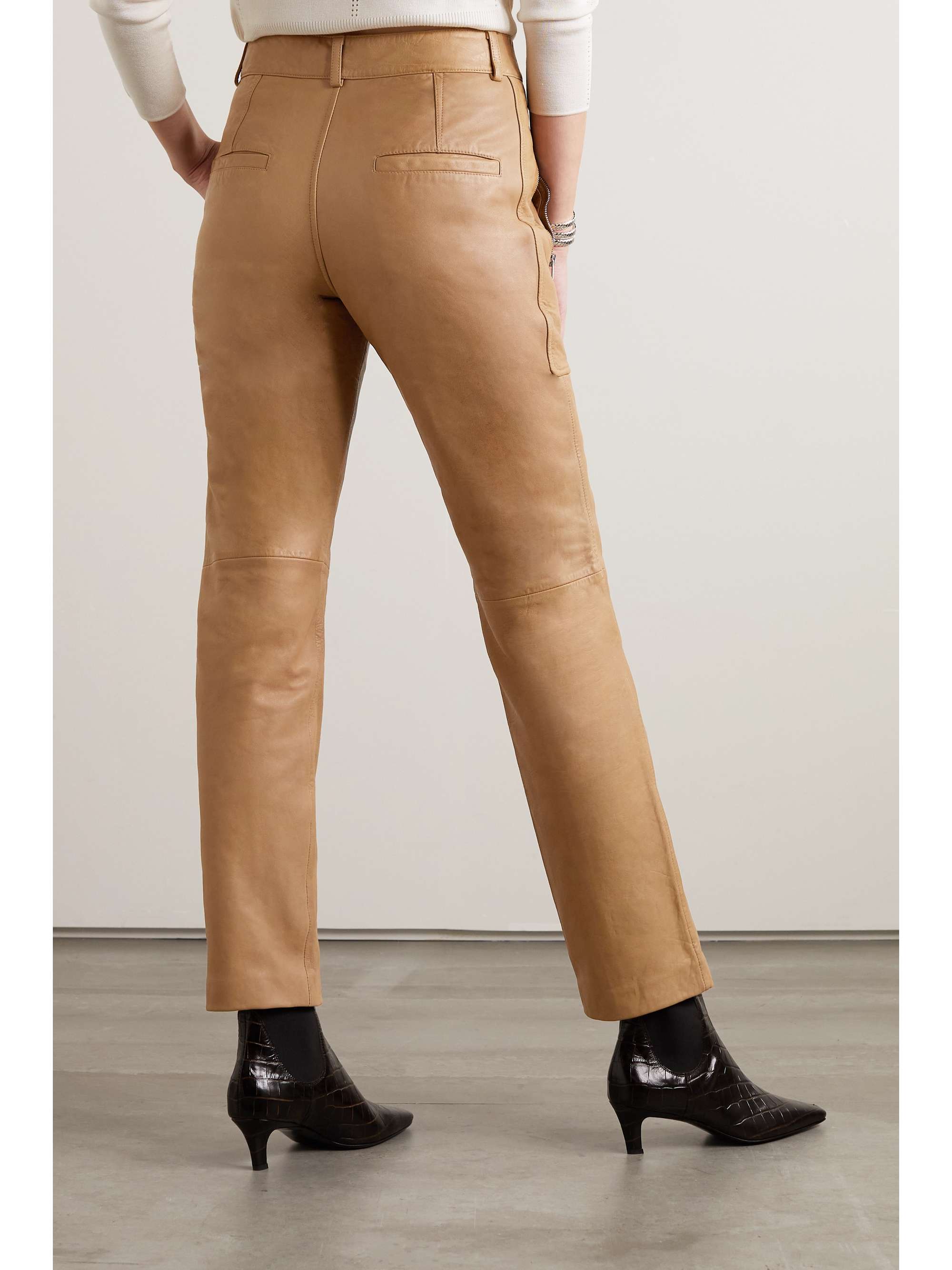ISABEL MARANT Pantalon slim en cuir Anazia