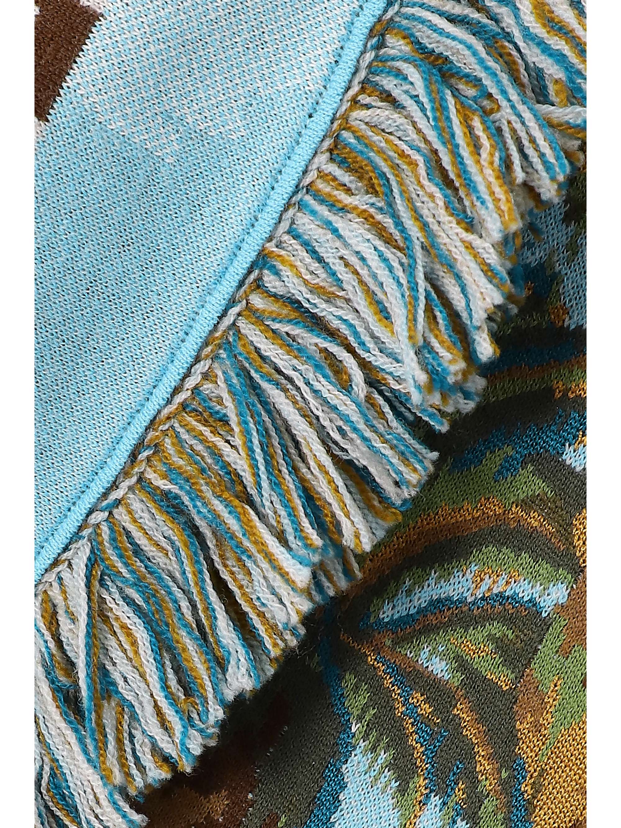 ALANUI Land of Dreams fringed cotton, wool and silk-blend jacquard cardigan