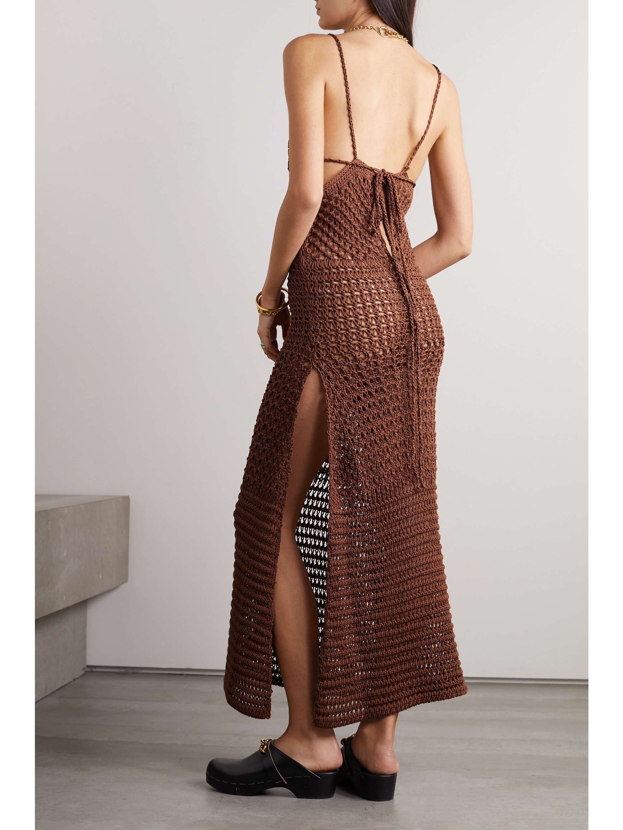 ALANUI Mother Nature crocheted cotton maxi dress