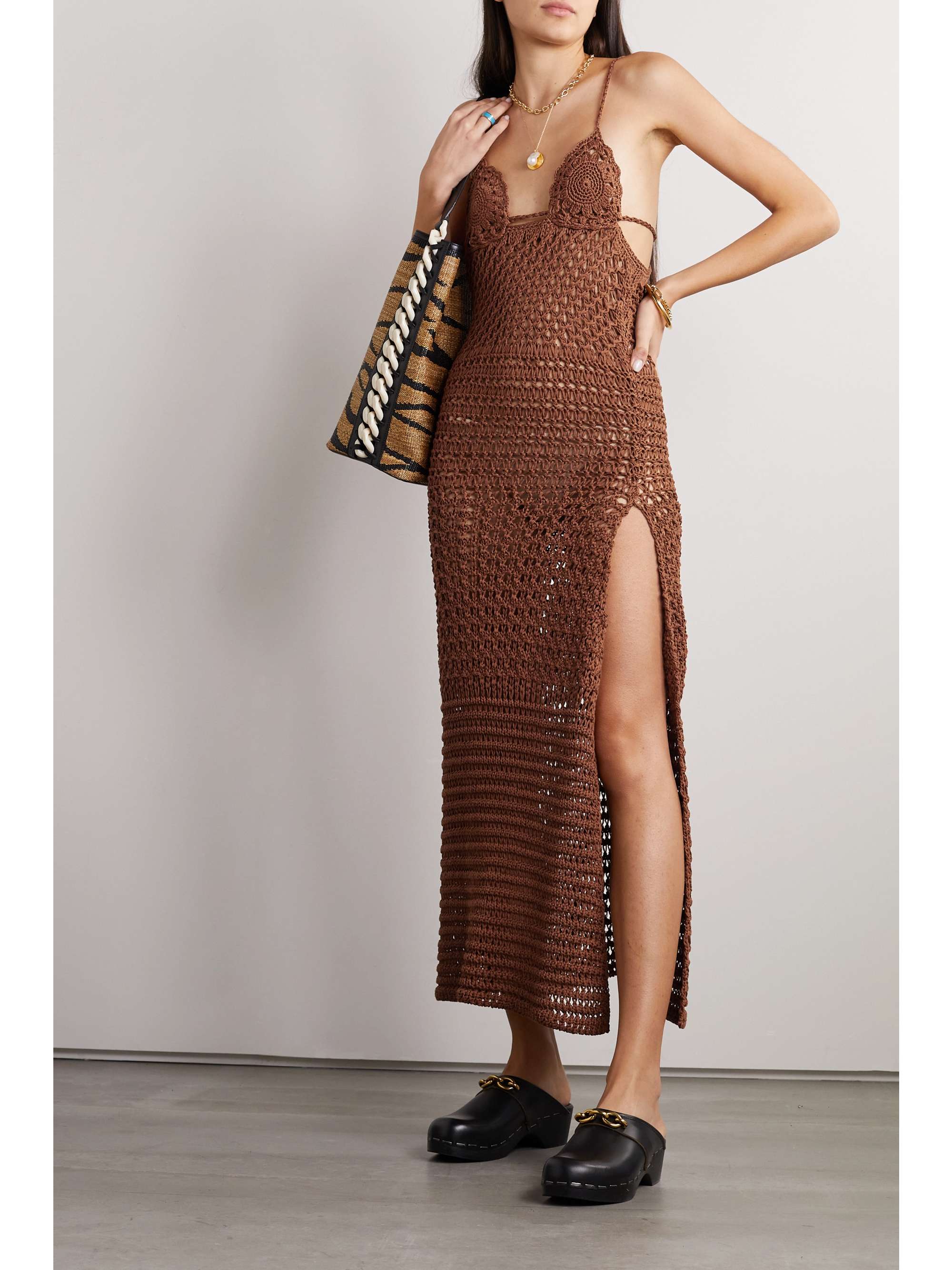 ALANUI Mother Nature crocheted cotton maxi dress