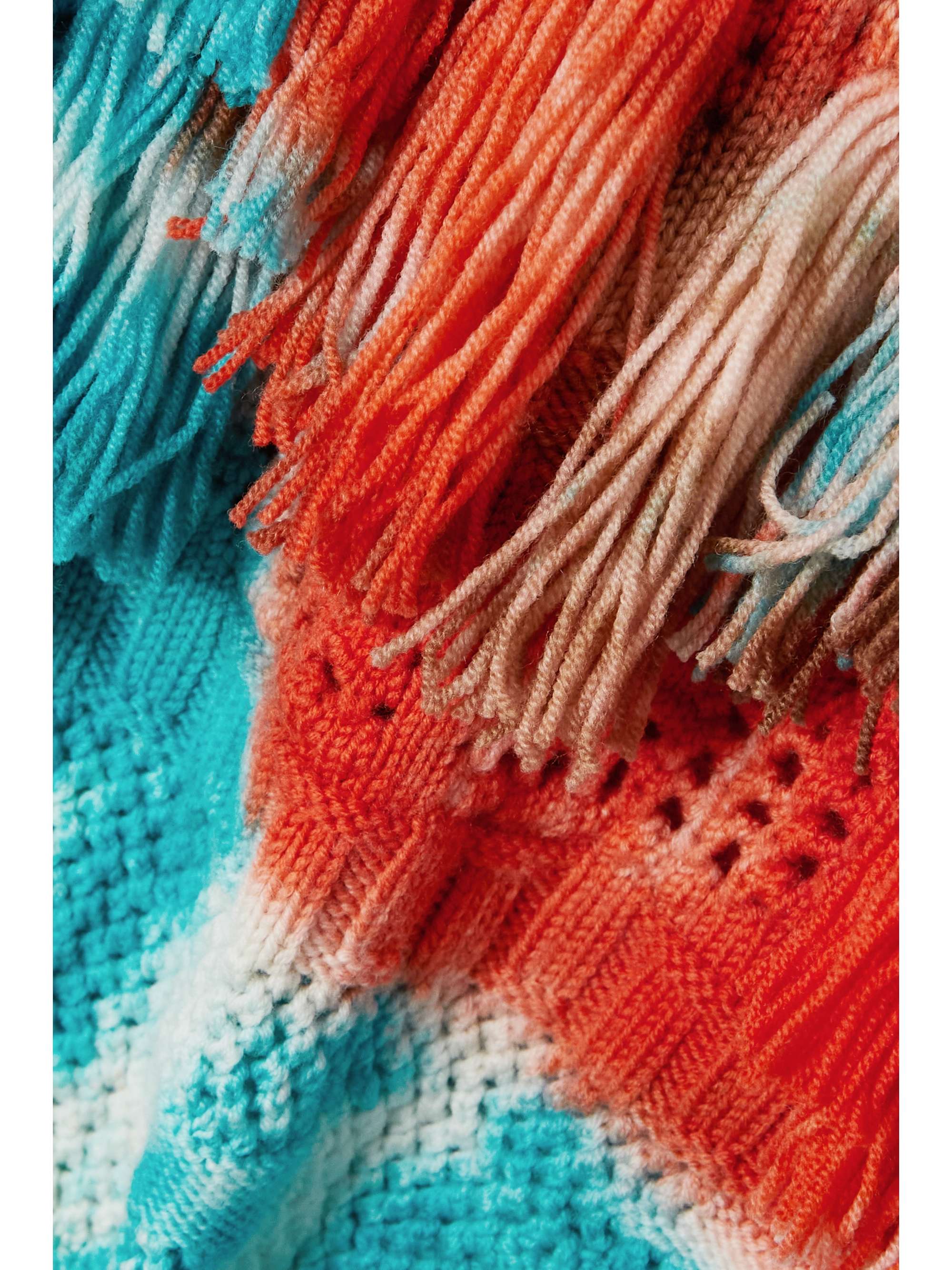ALANUI California Dreaming Net tasseled tie-dyed wool sweater