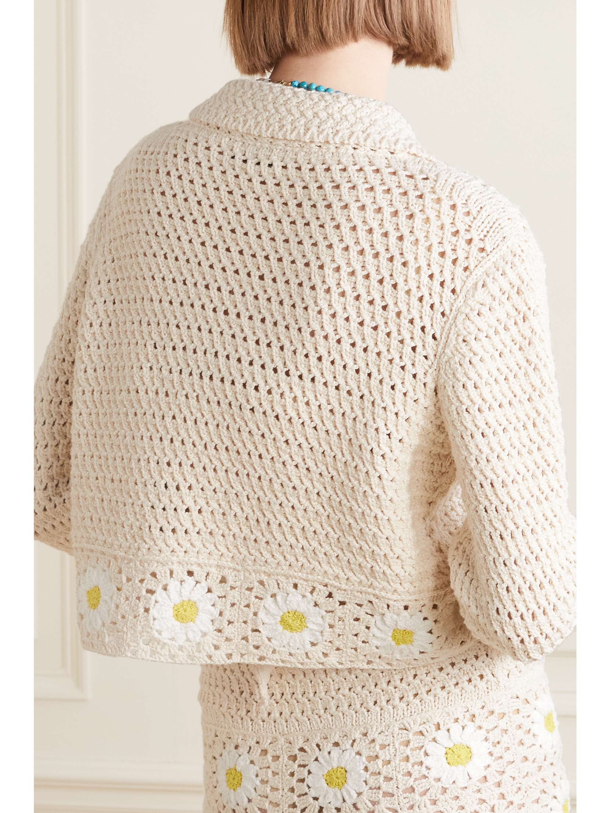 ALANUI Daisy crocheted cotton jacket