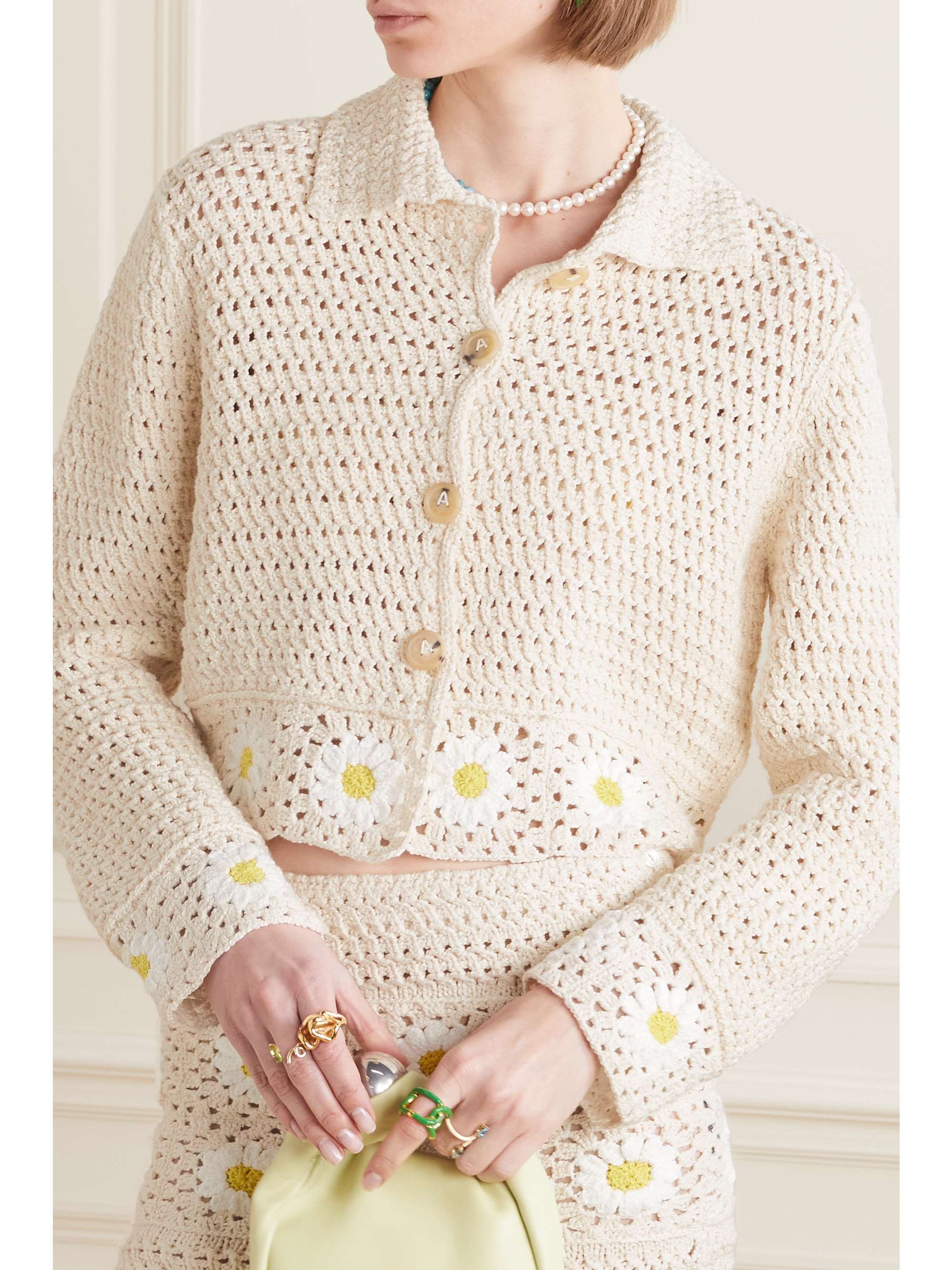 ALANUI Daisy crocheted cotton jacket