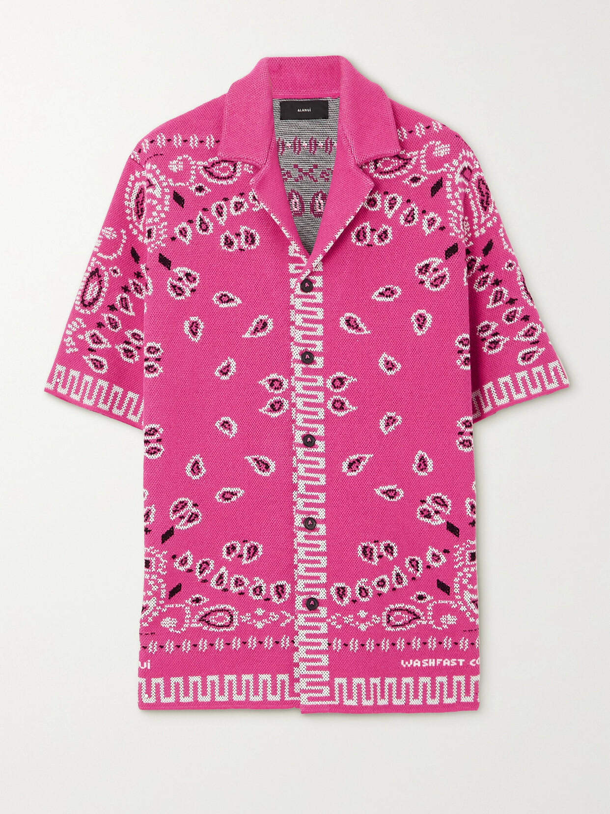 Alanui - Bandana Jacquard Cotton-piqué Shirt - Pink