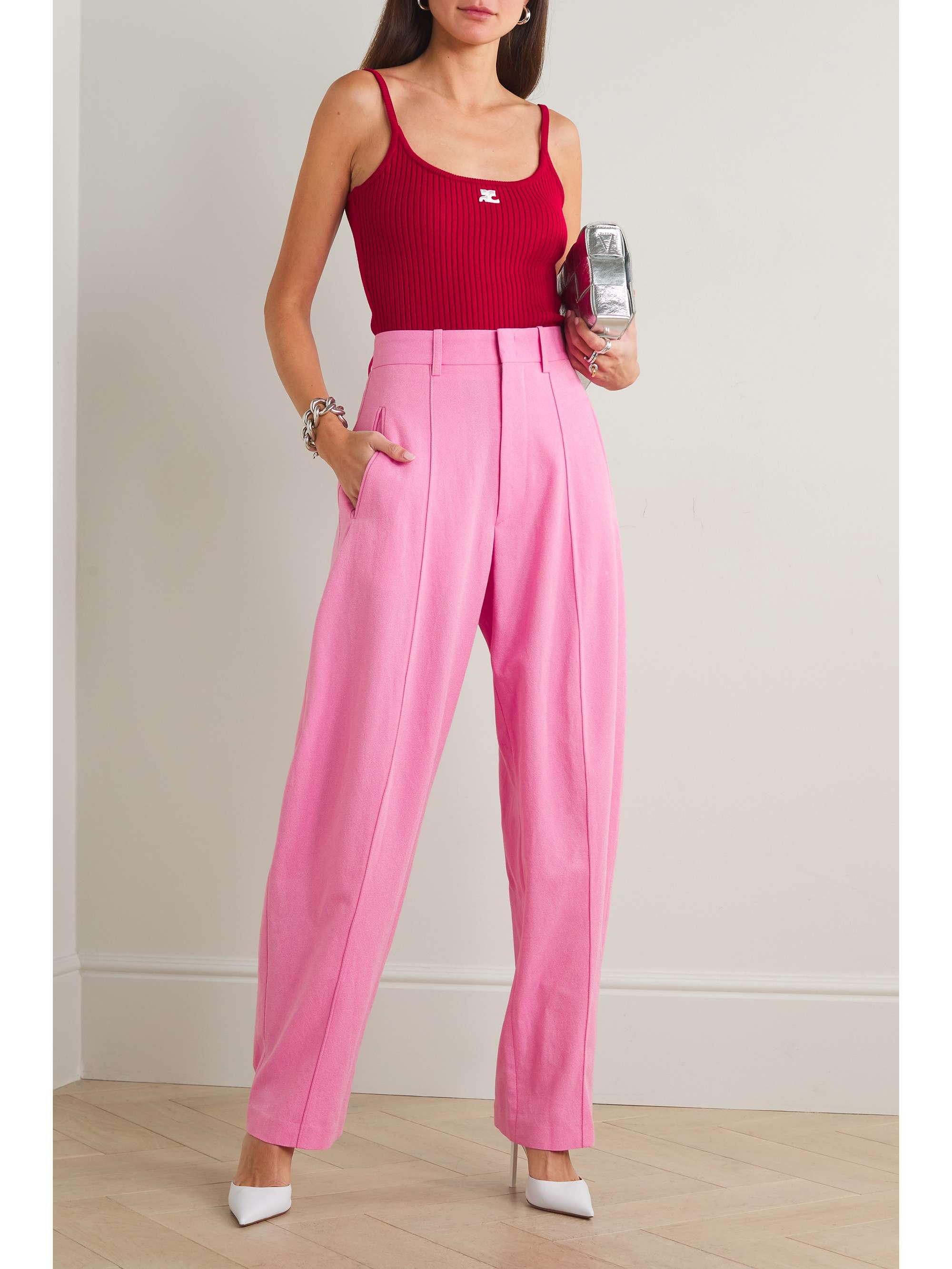 ISABEL MARANT Pantalon large en crêpe Sopiavea