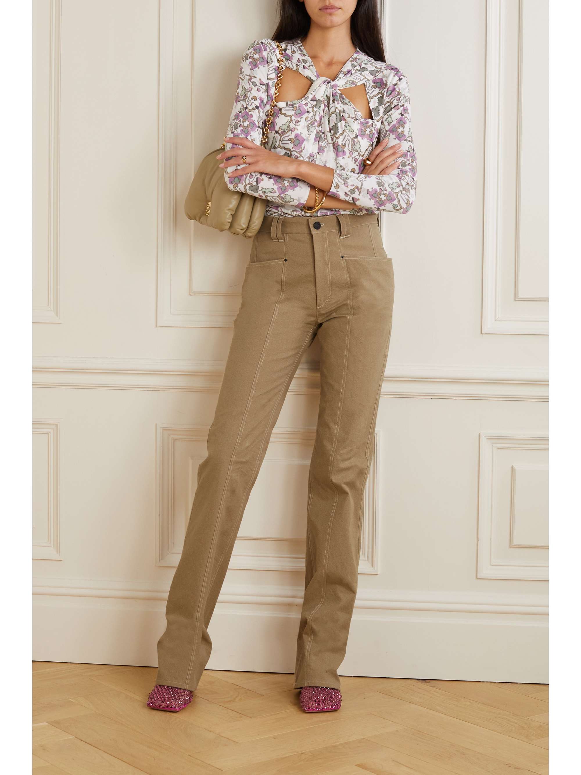ISABEL MARANT Vokayae cotton straight-leg pants