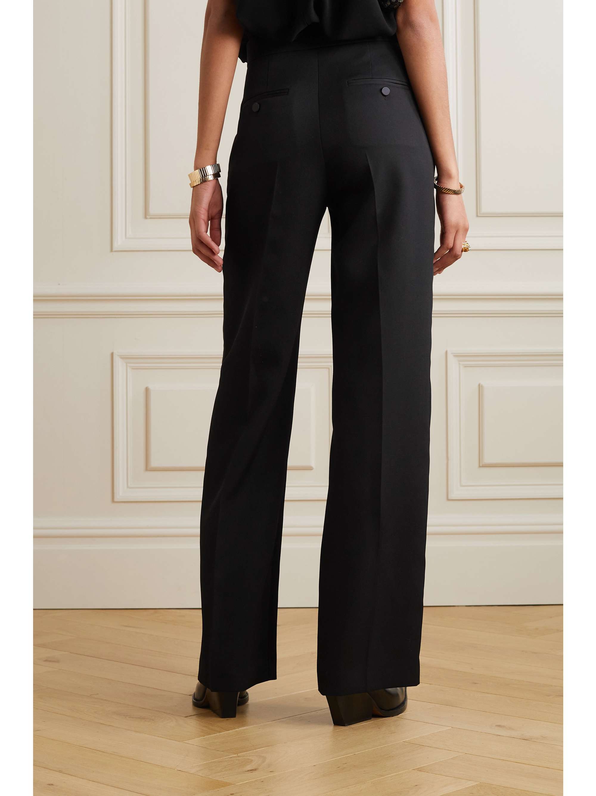 ISABEL MARANT Pantalon large en serge de laine Scarly