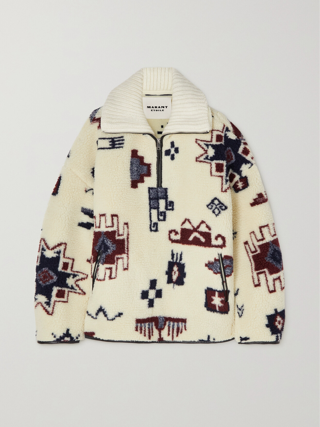 Isabel Marant Étoile - Marner Printed Fleece Sweatshirt - Ecru