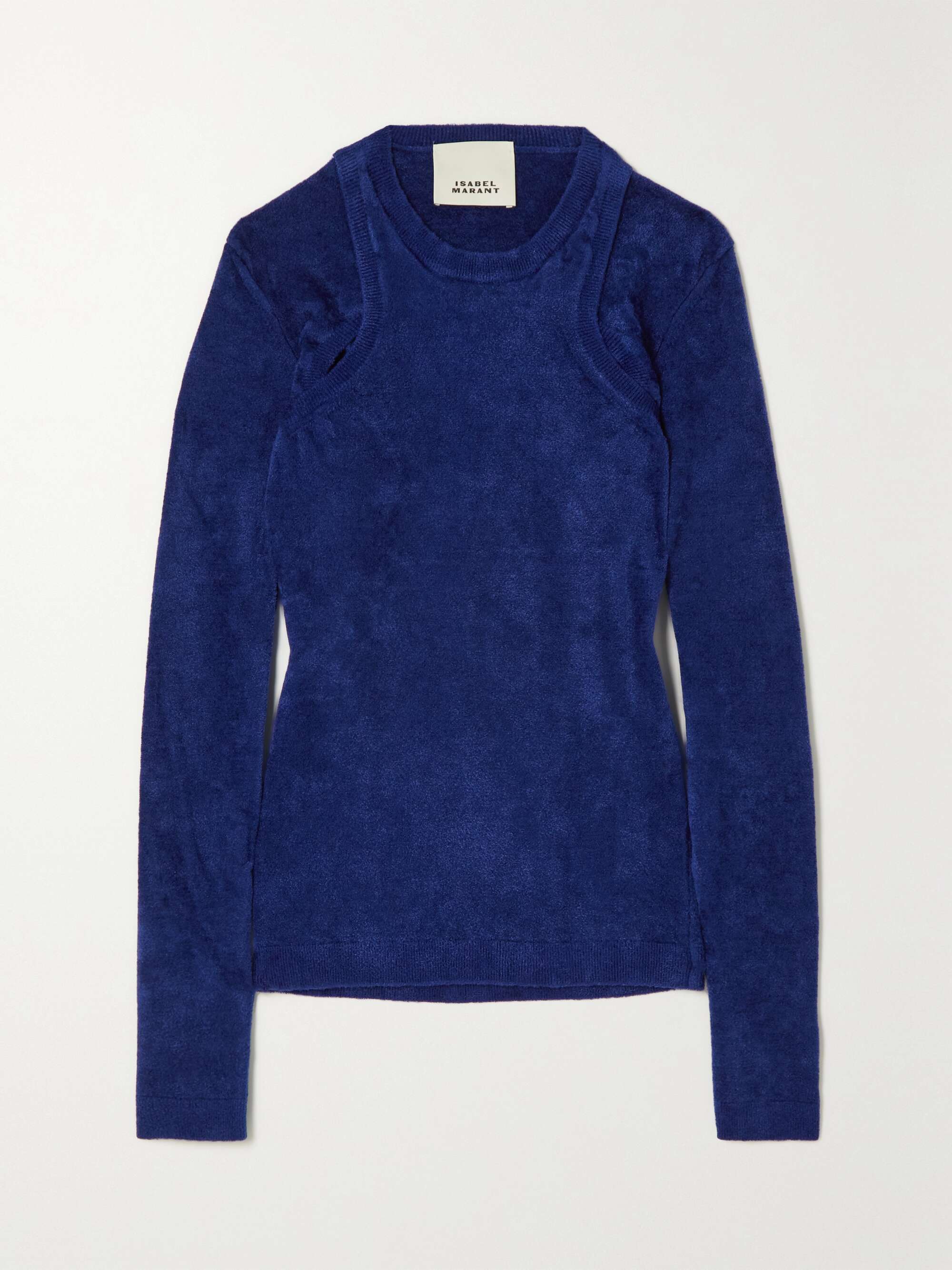 ISABEL MARANT Layered cutout chenille sweater