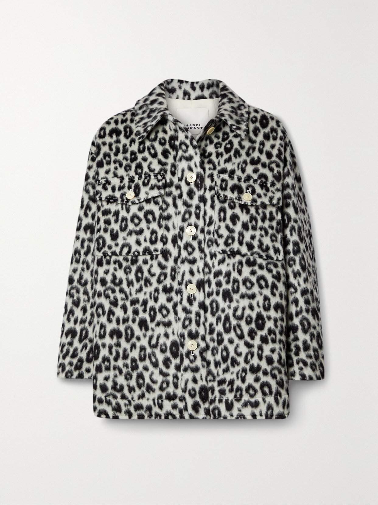 Isabel Marant - Odelino Leopard-print Wool Jacket - Black