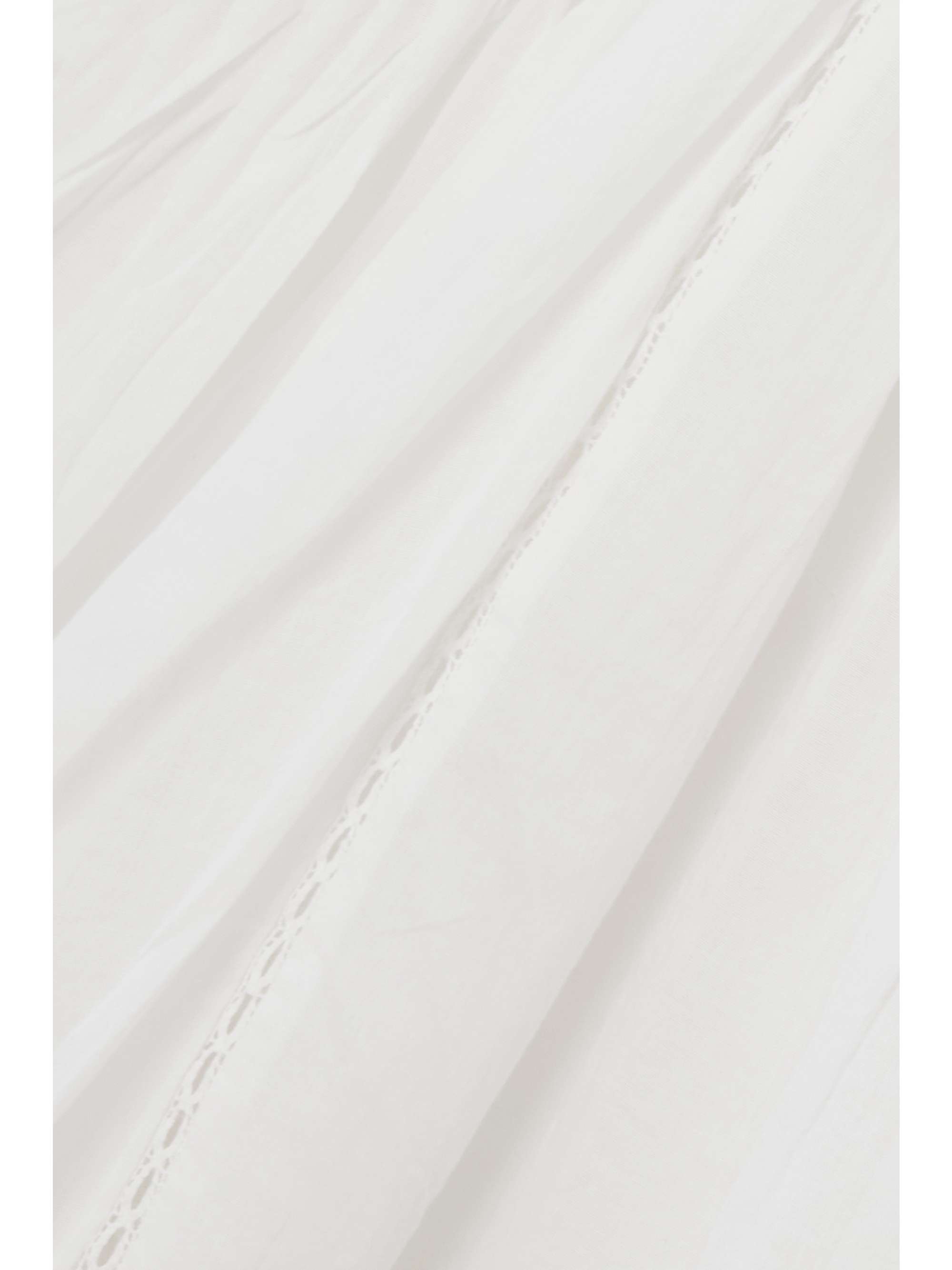 MARANT ÉTOILE Melia asymmetric pleated cotton-poplin midi dress