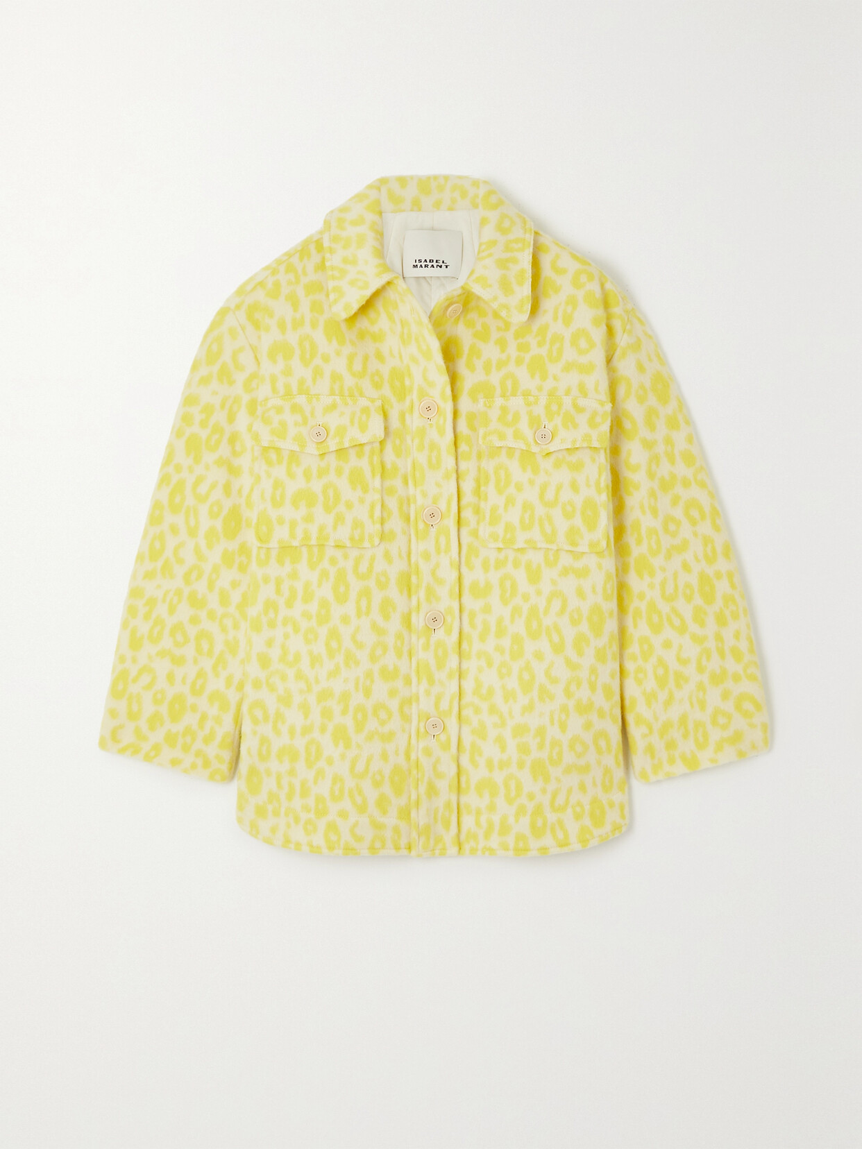 Isabel Marant - Odelino Leopard-print Wool Jacket - Yellow