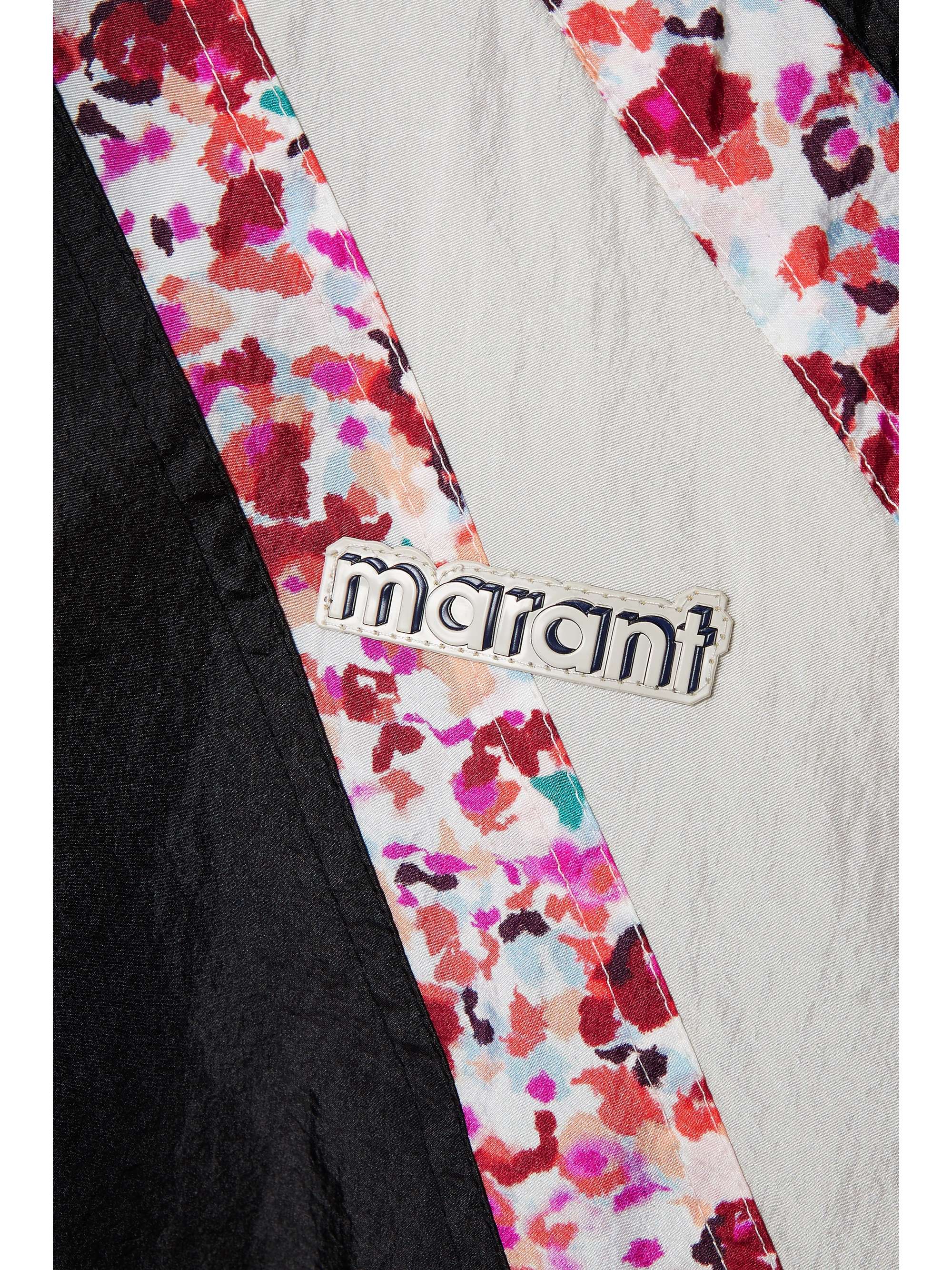 MARANT ÉTOILE Giacca sportiva in shell stampato con inserti Midaiazi