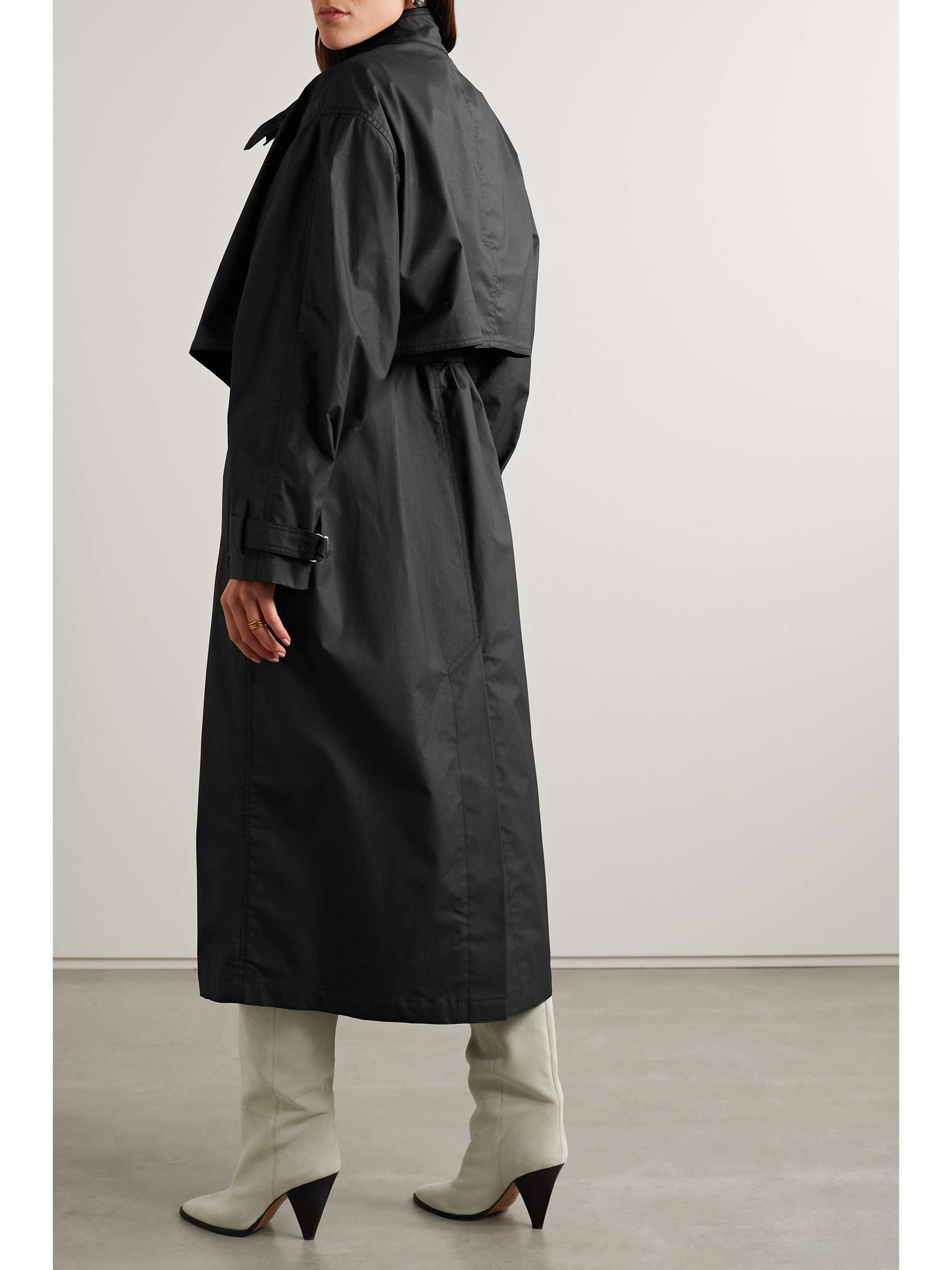 ISABEL MARANT Garali 涂层棉质混纺帆布风衣