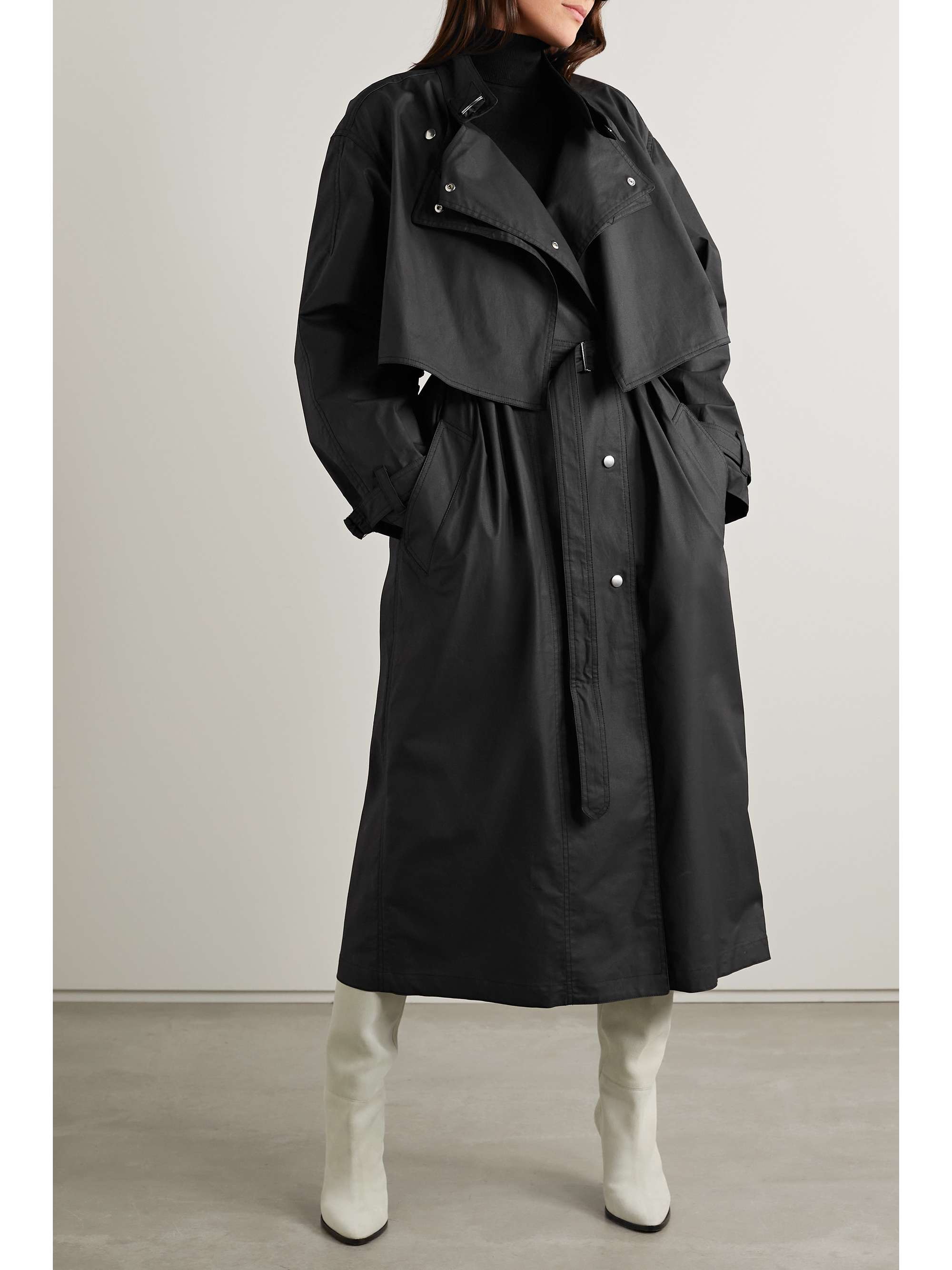 ISABEL MARANT Garali 涂层棉质混纺帆布风衣