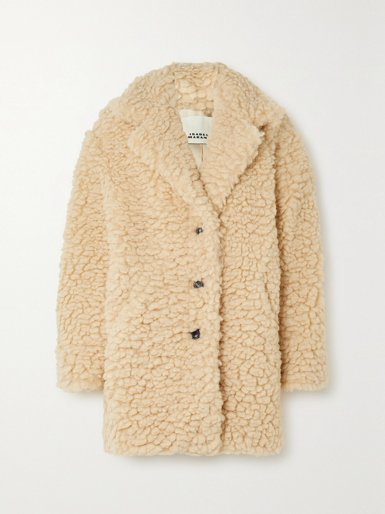 ISABEL MARANT SABRINE OVERSIZED FAUX SHEARLING COAT