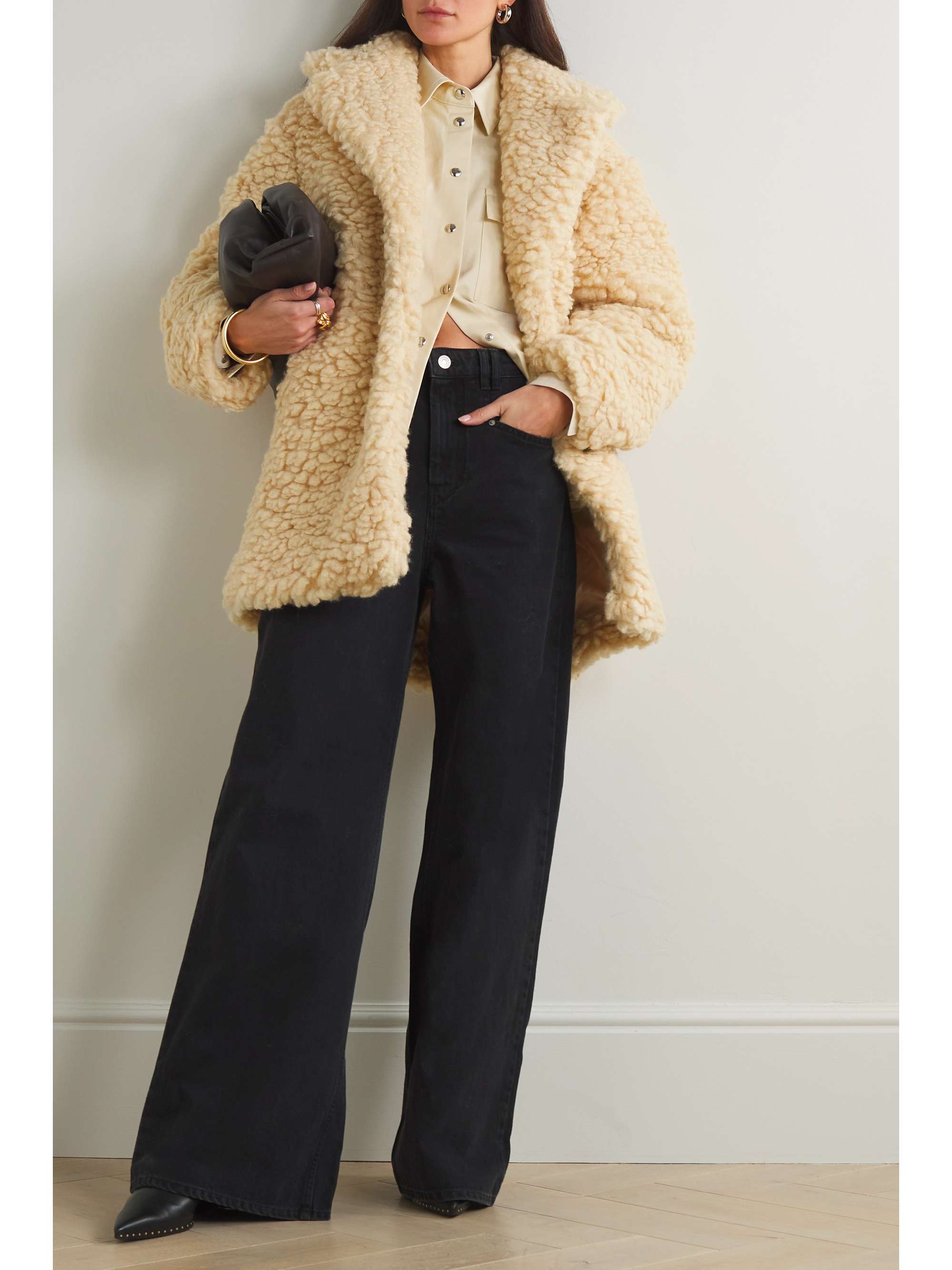 Sabrine oversized faux shearling coat