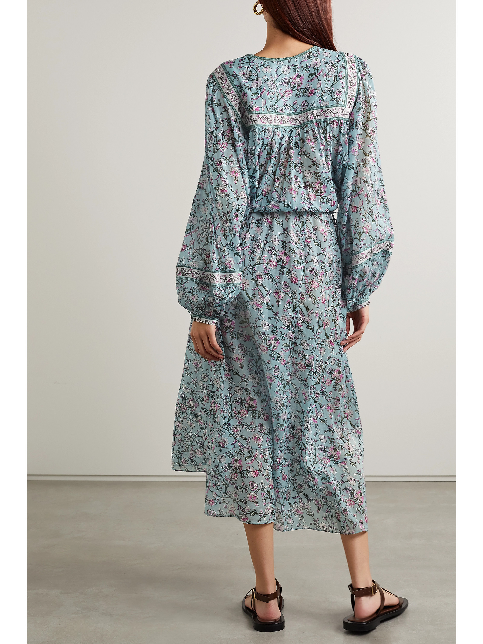 Marant Étoile Greila floral-print cotton-voile midi dress thumbnail