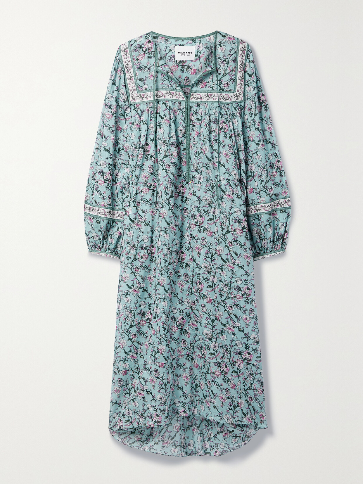 ISABEL MARANT ÉTOILE GREILA FLORAL-PRINT COTTON-VOILE MIDI DRESS