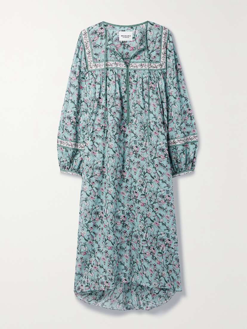 Marant Étoile Greila Floral-print Cotton-voile Midi Dress