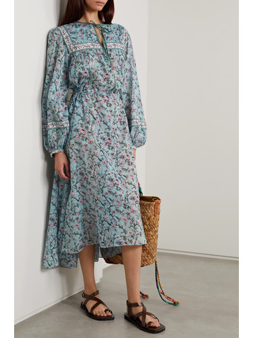 Marant Étoile Greila floral-print cotton-voile midi dress