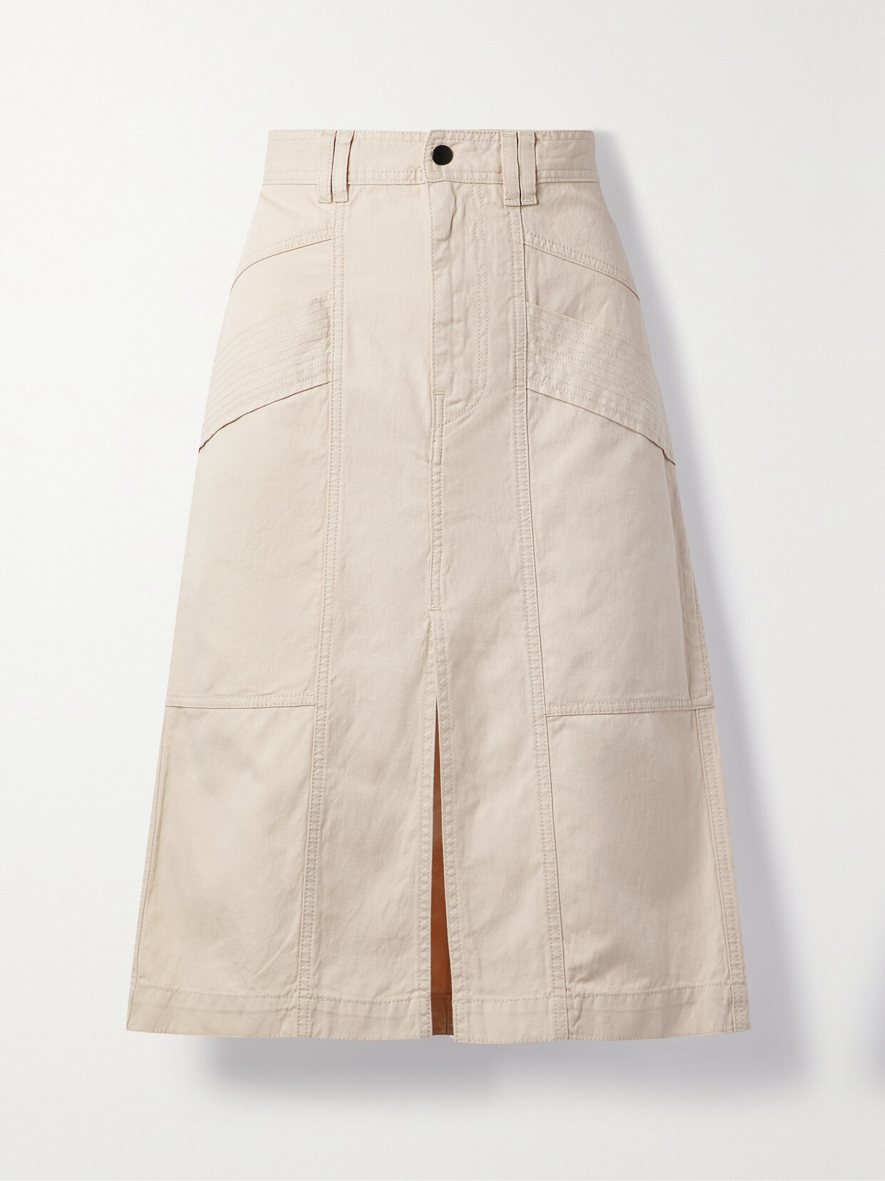 Marant Étoile Prime Cotton And Linen-blend Canvas Skirt