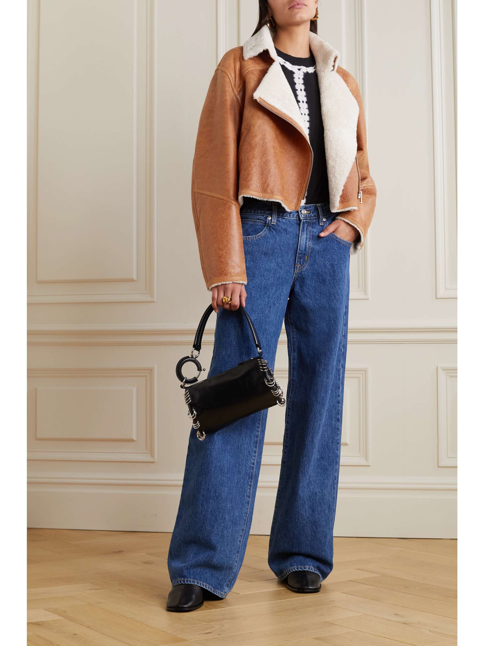 MARANT ÉTOILE Apstya cropped shearling jacket