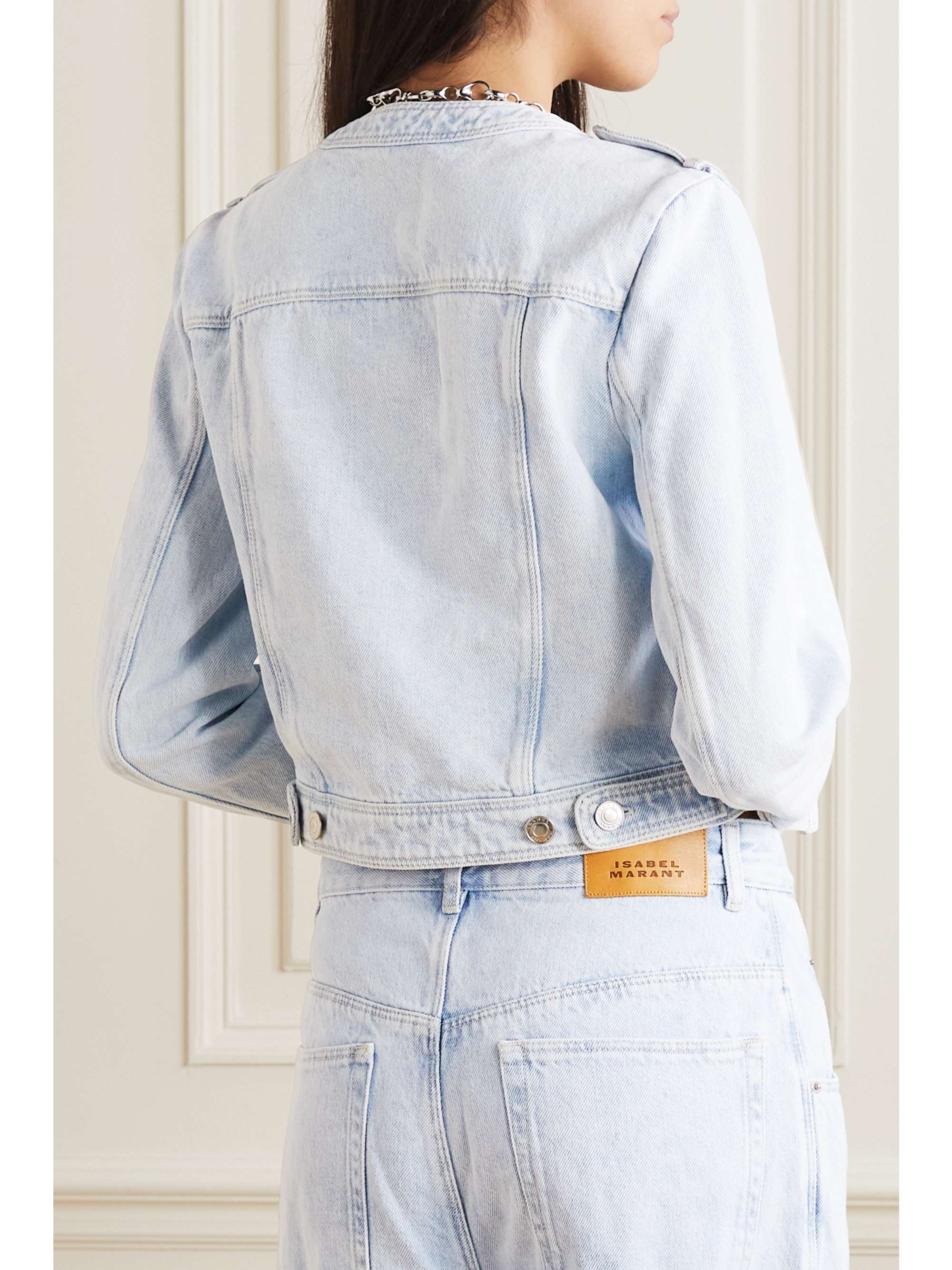 ISABEL MARANT Valene cropped denim jacket