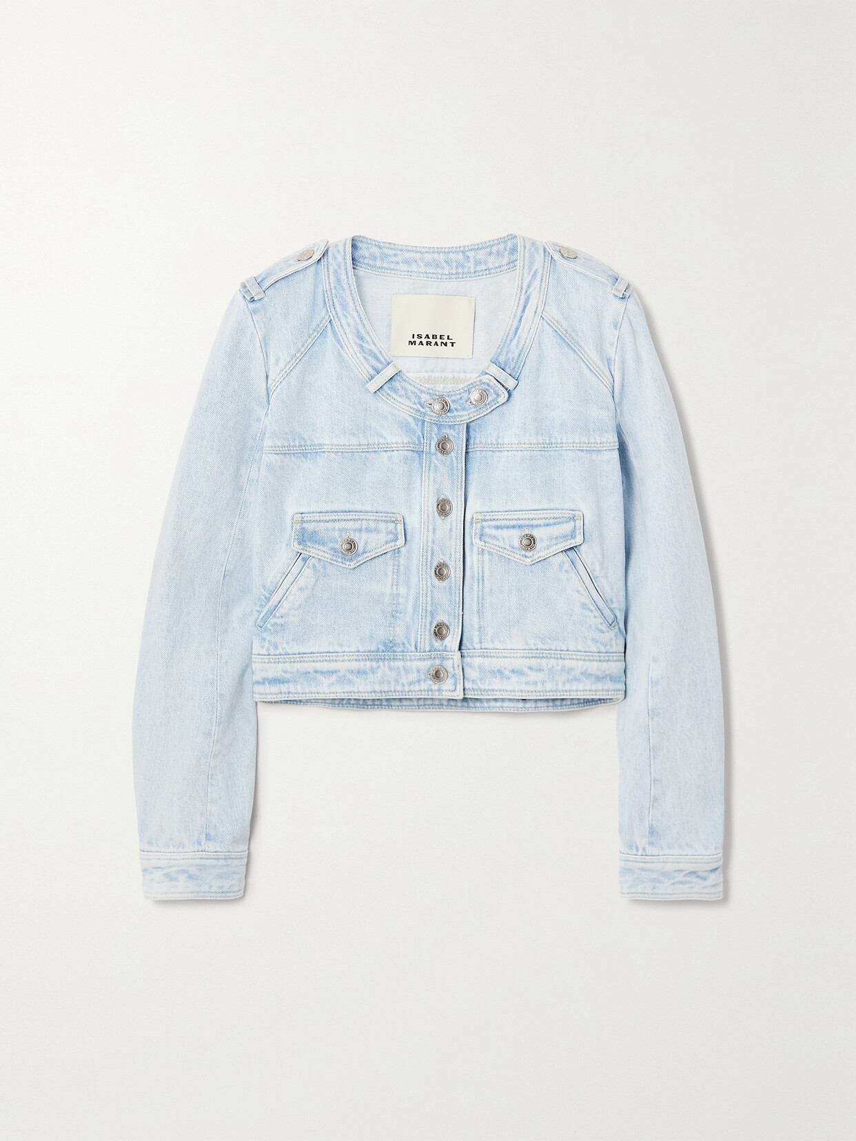 ISABEL MARANT VALENE CROPPED DENIM JACKET