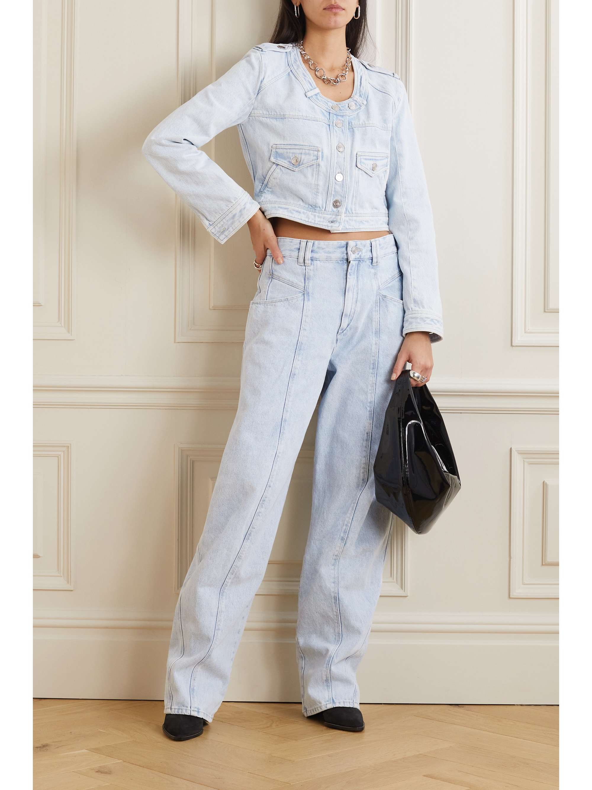 ISABEL MARANT Valene cropped denim jacket