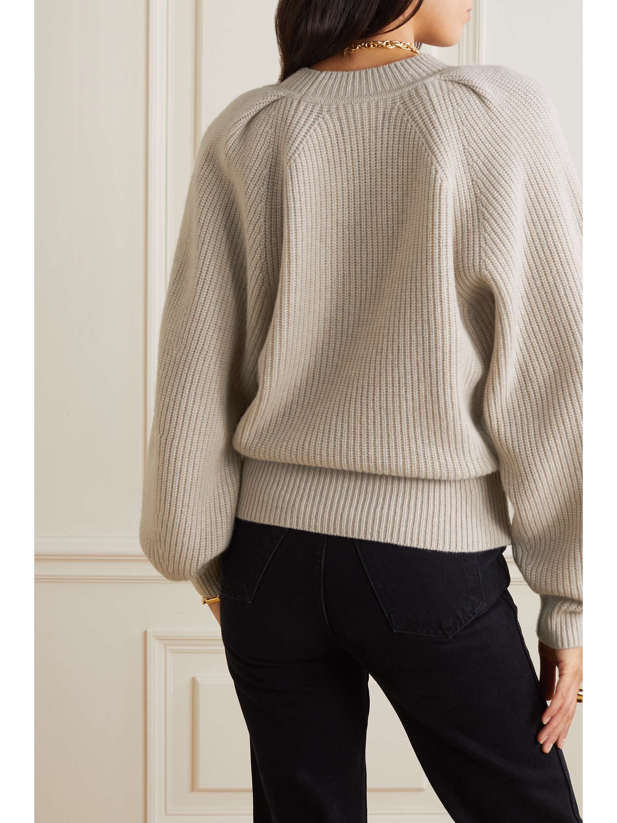 ISABEL MARANT Pull en laine et cachemire mélangés côtelés Billie