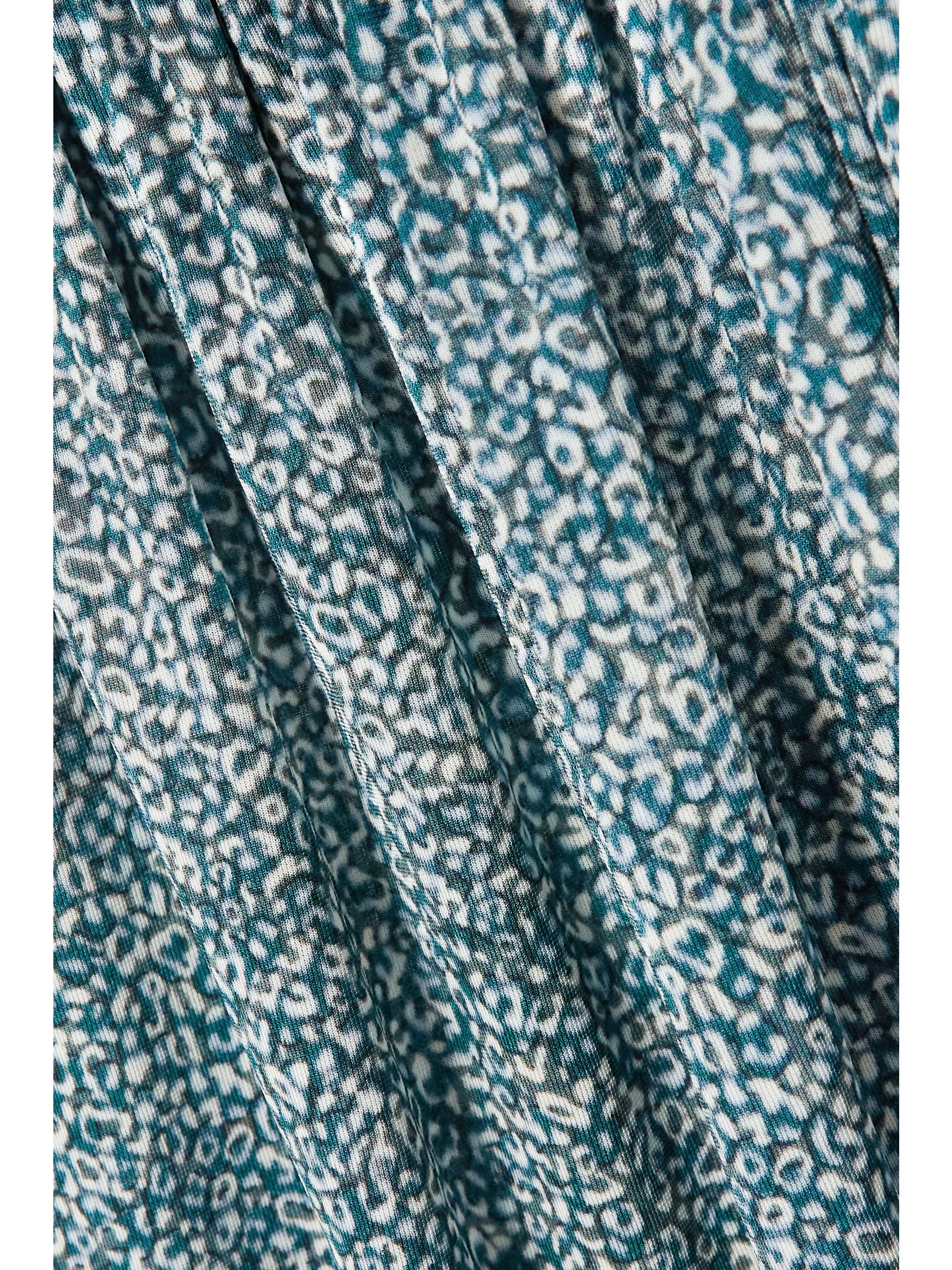 ISABEL MARANT Jenny pleated printed stretch-jersey midi dress